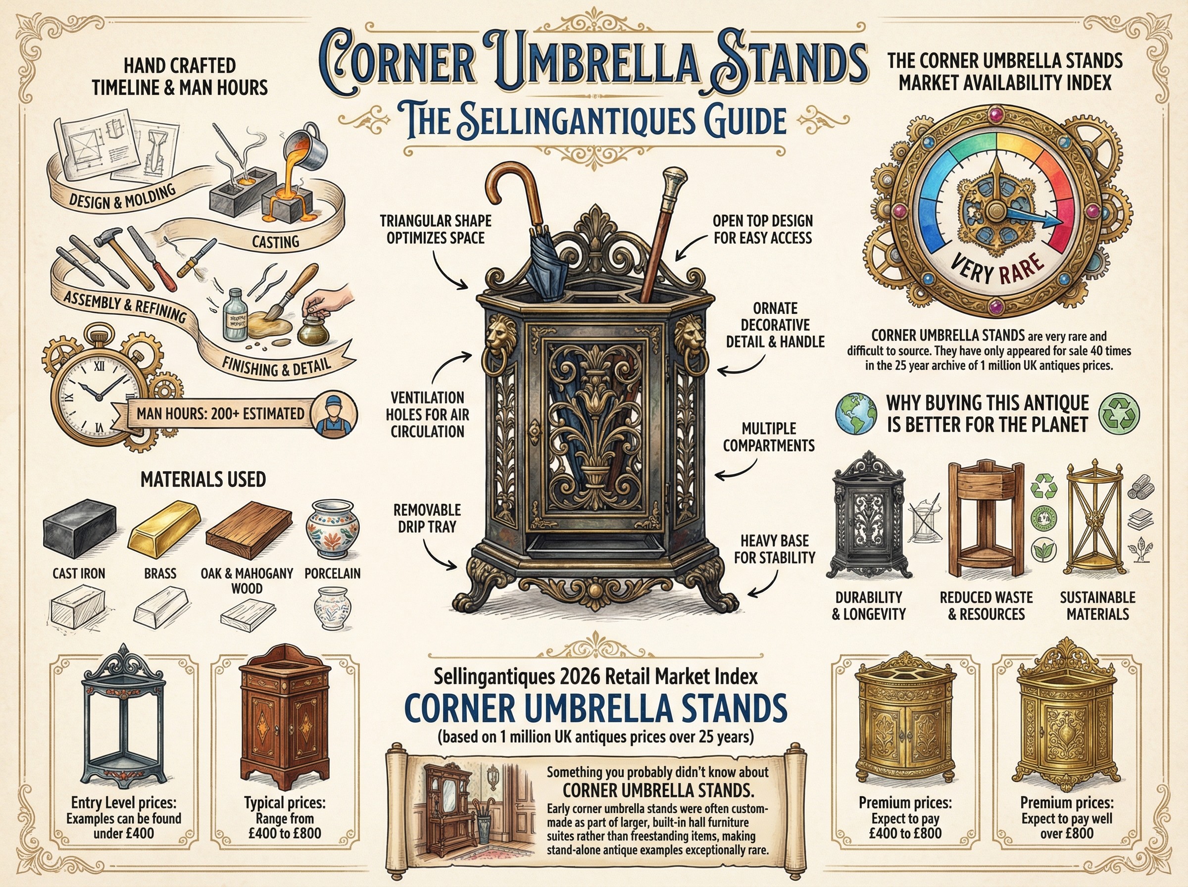 Corner Umbrella Stands Guide Infographic