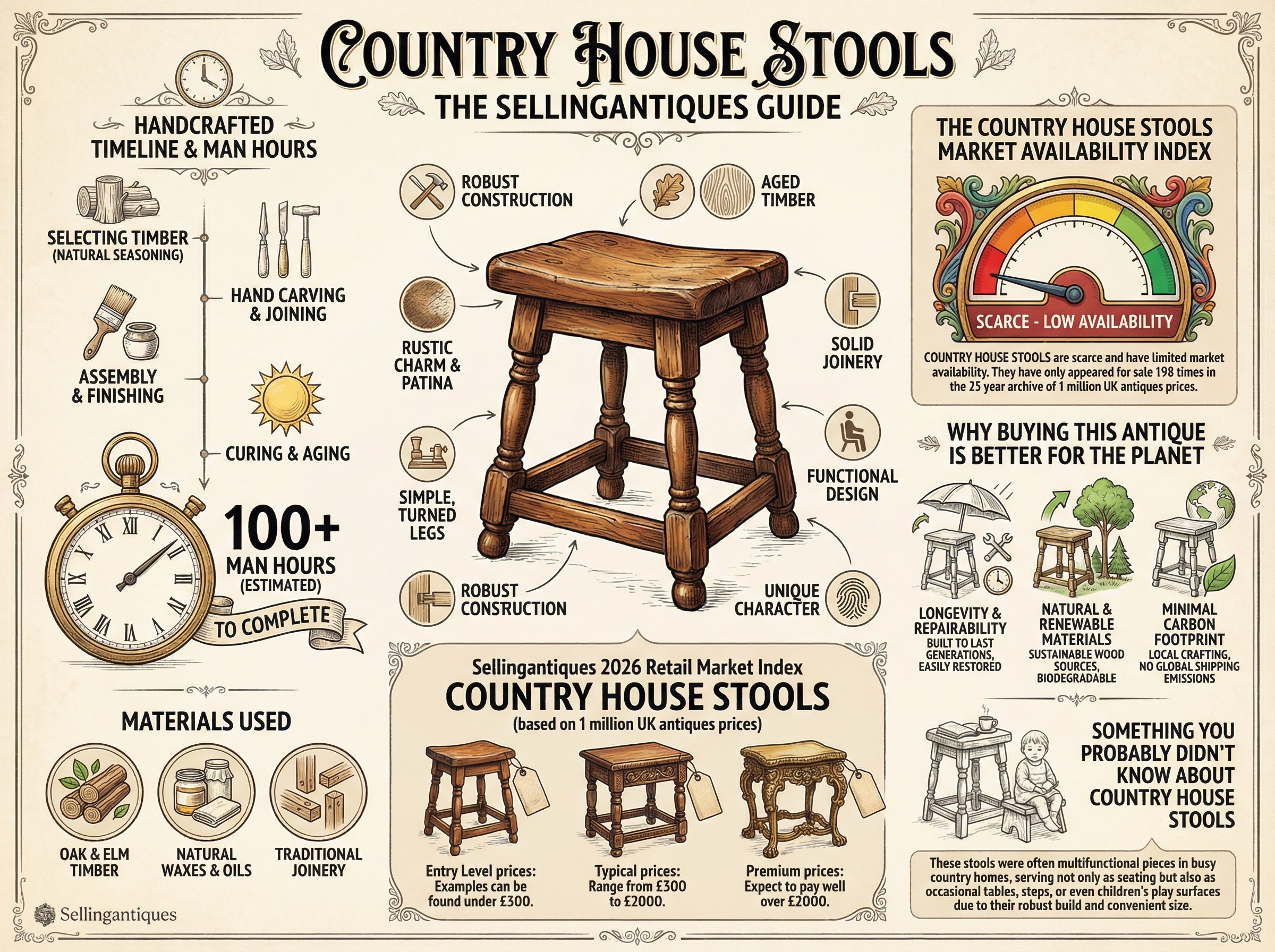 Country House Stools Guide Infographic