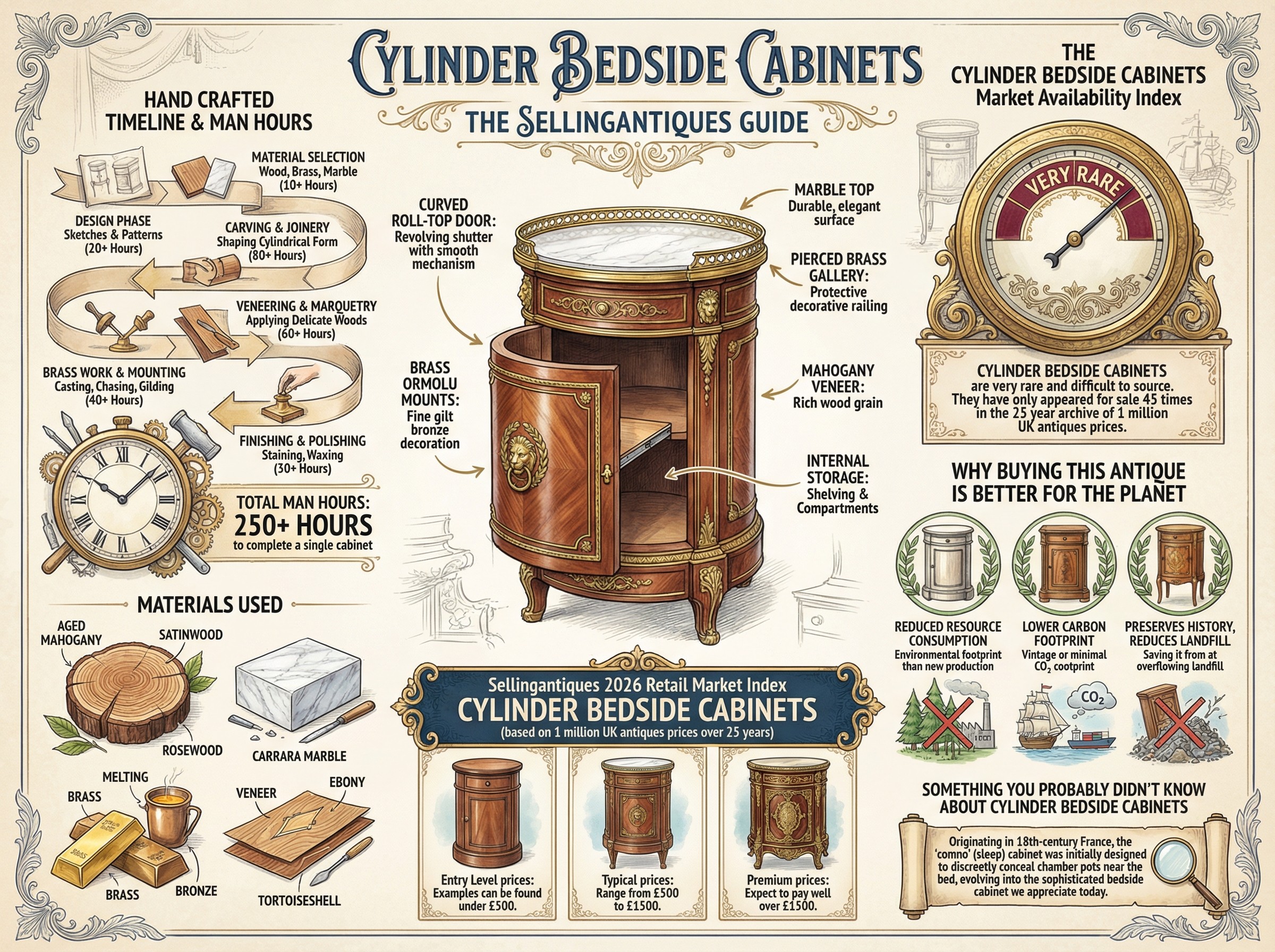 Cylinder Bedside Cabinets Guide Infographic