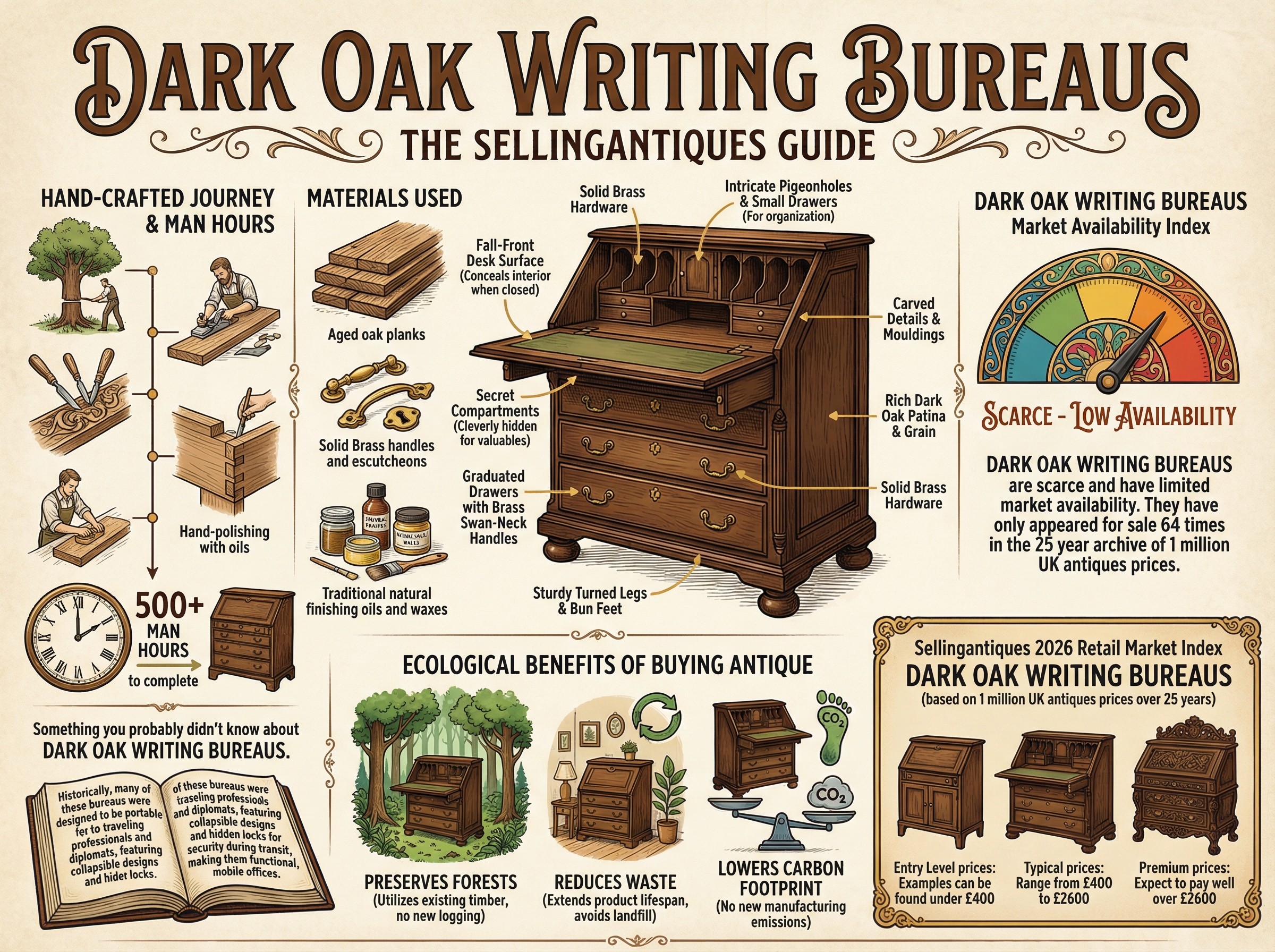 Dark Oak Writing Bureaus Guide Infographic