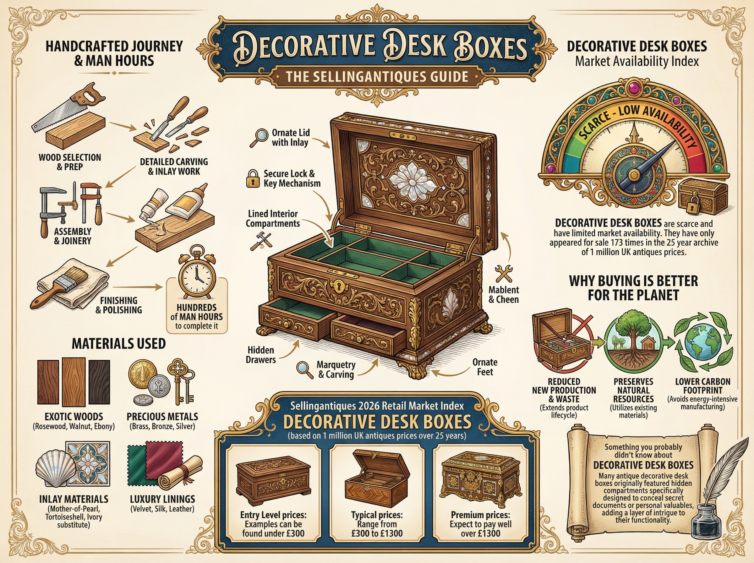 Decorative Desk Boxes Guide Infographic
