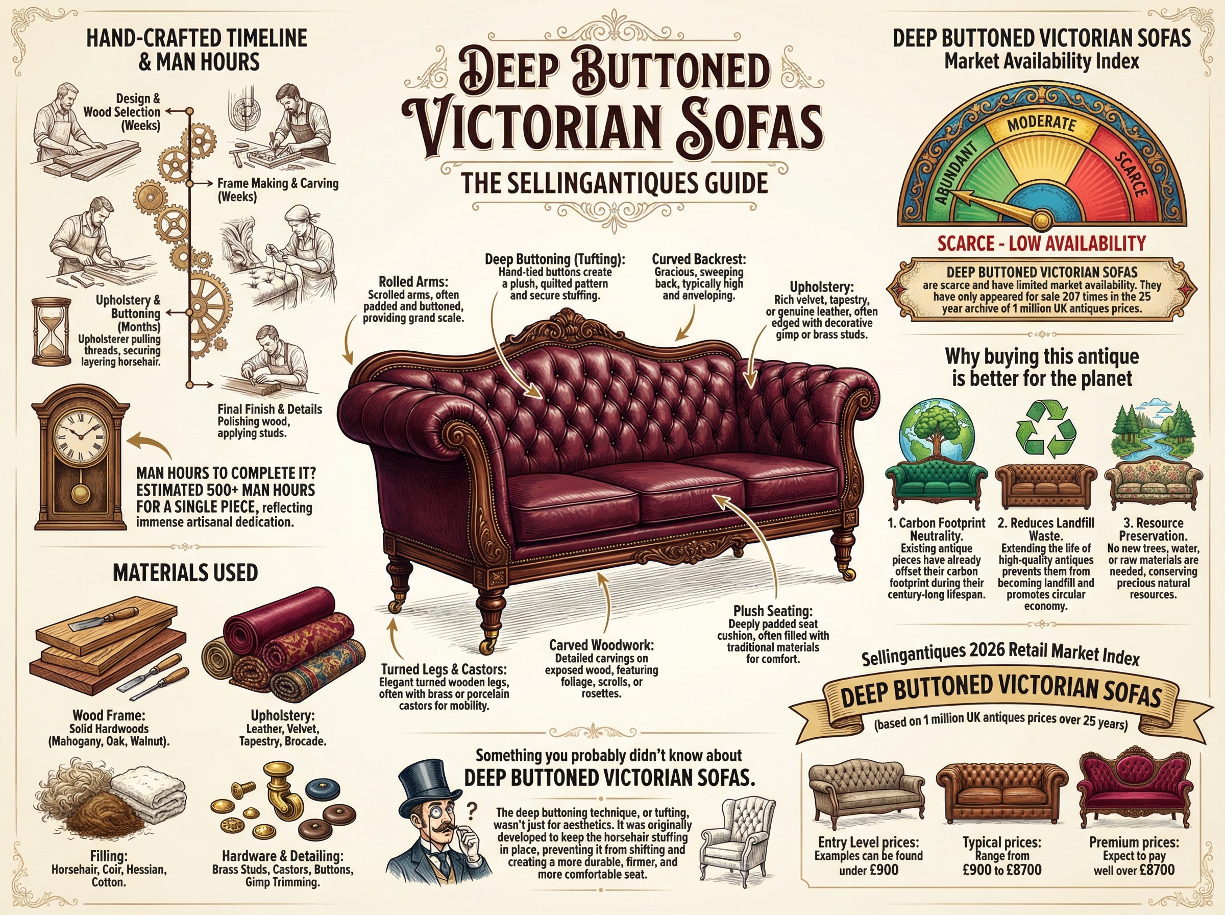 The Sellingantiques Guide to Deep Buttoned Victorian Sofas