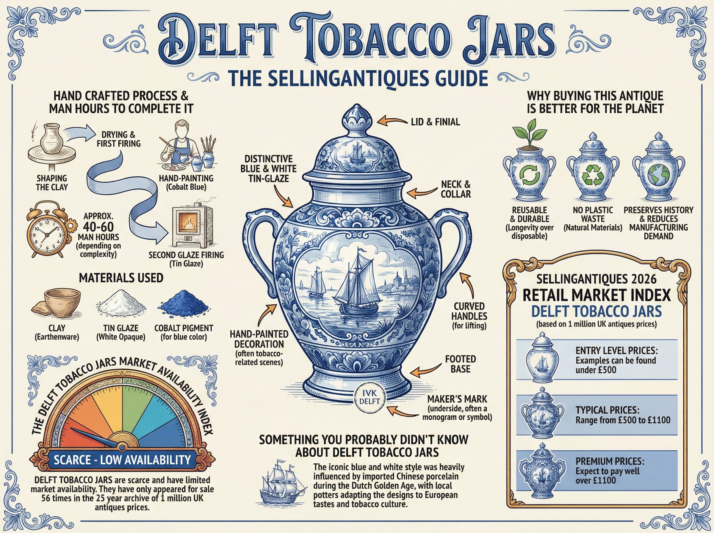 Delft Tobacco Jars Guide Infographic