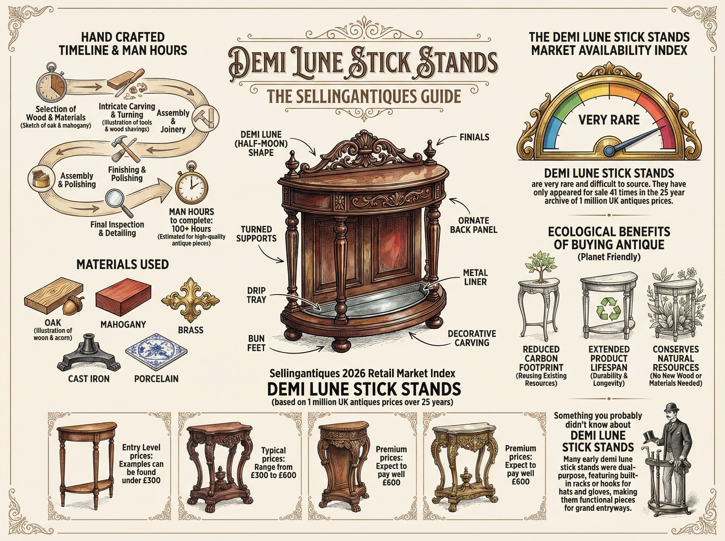 Demi Lune Stick Stands Guide Infographic