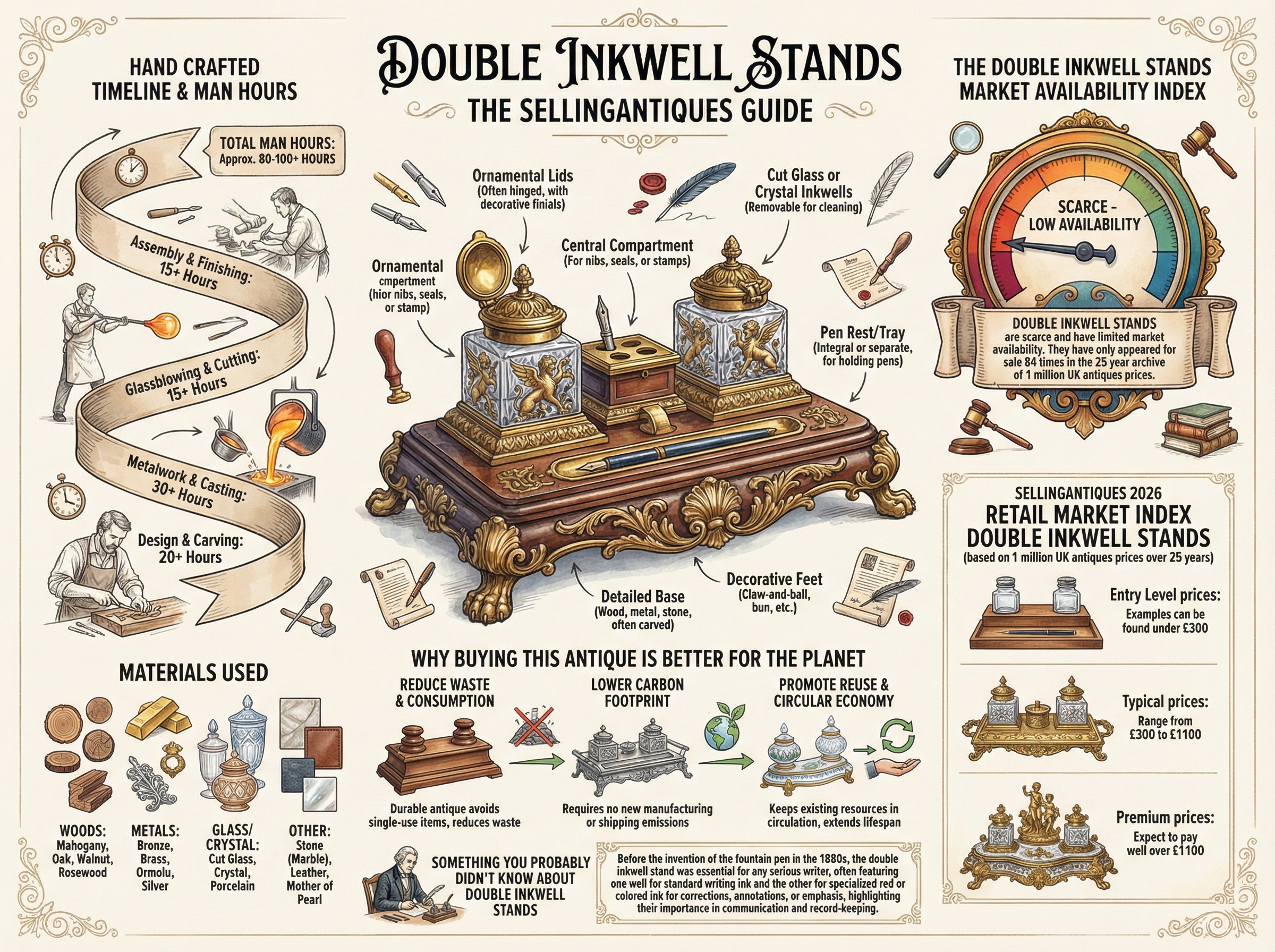 Double Inkwell Stands Guide Infographic