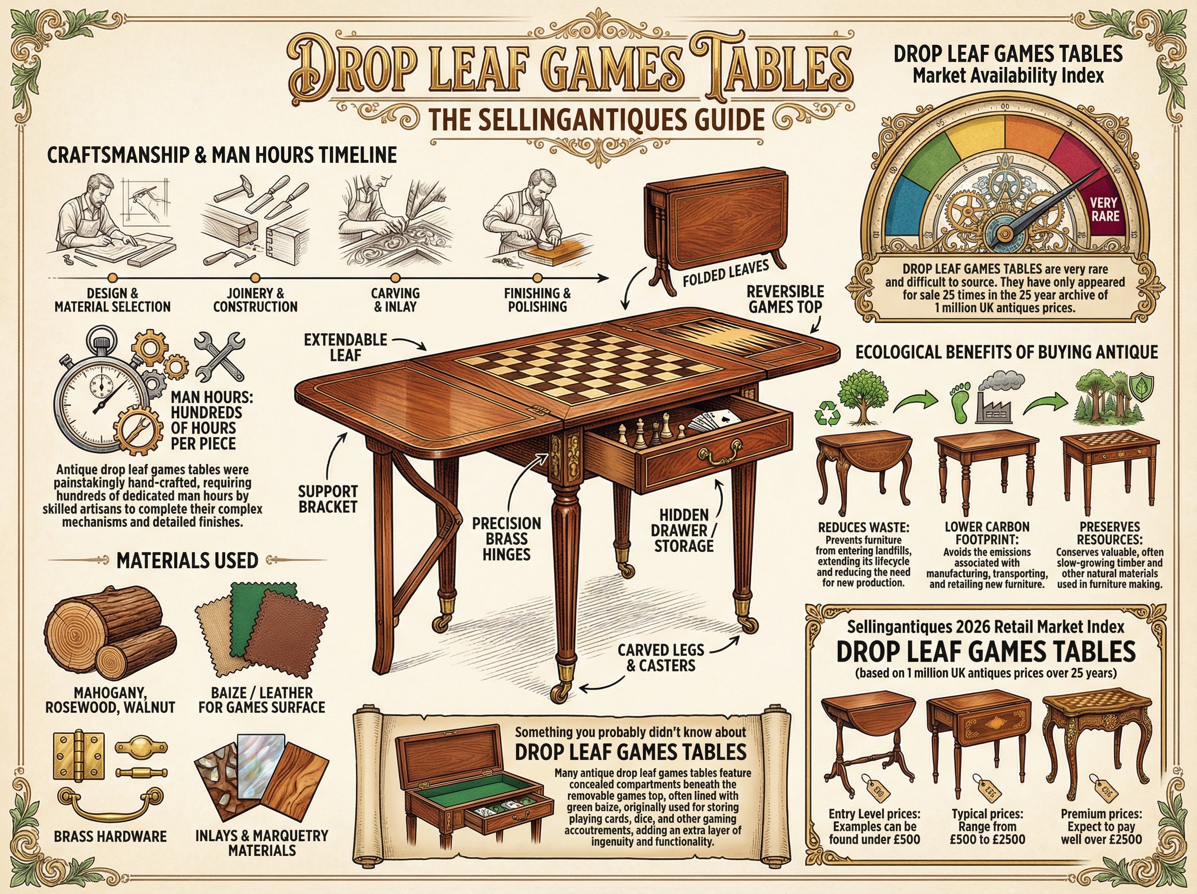 Drop Leaf Games Tables Guide Infographic