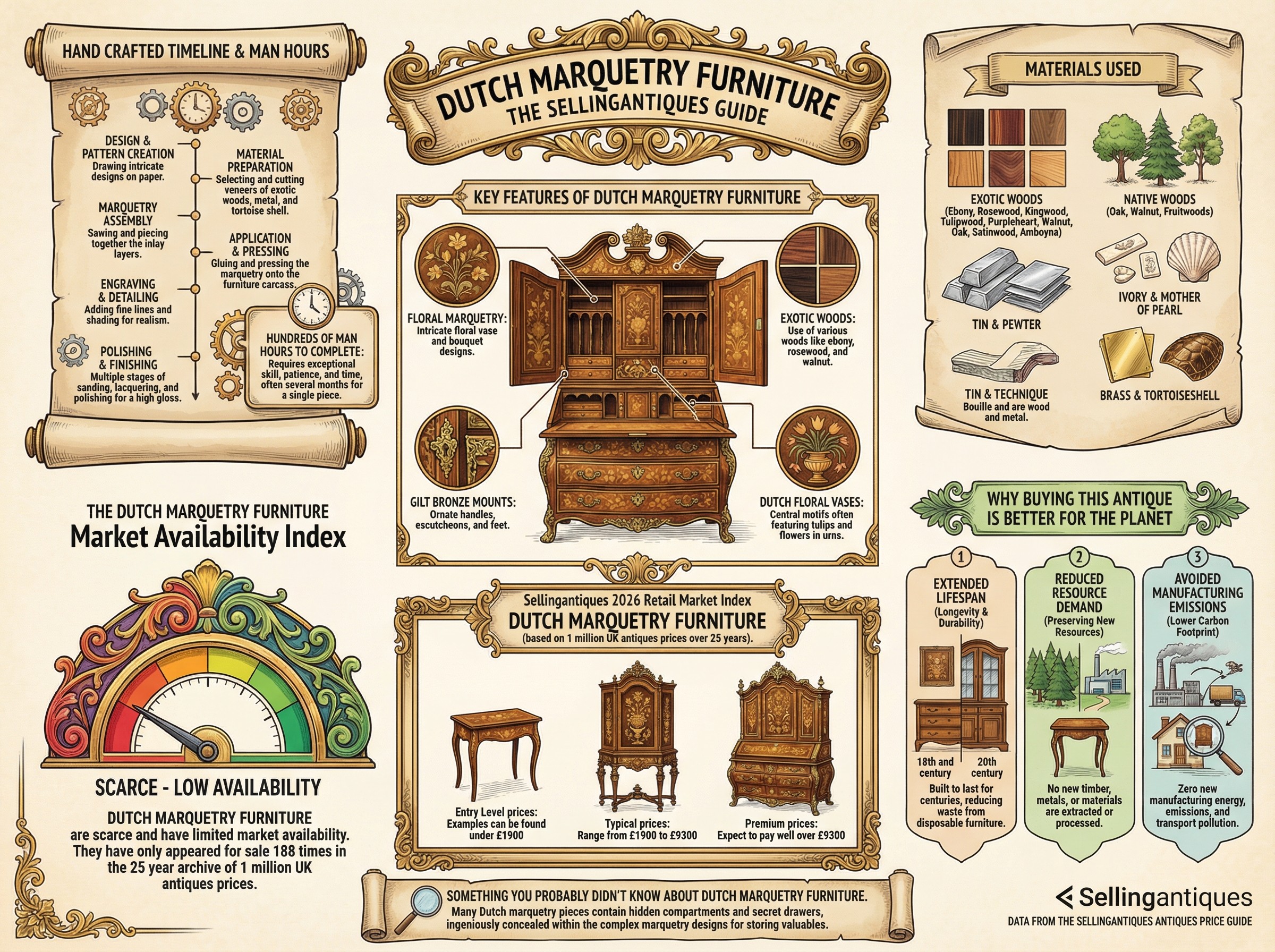 Dutch Marquetry Furniture Guide Infographic