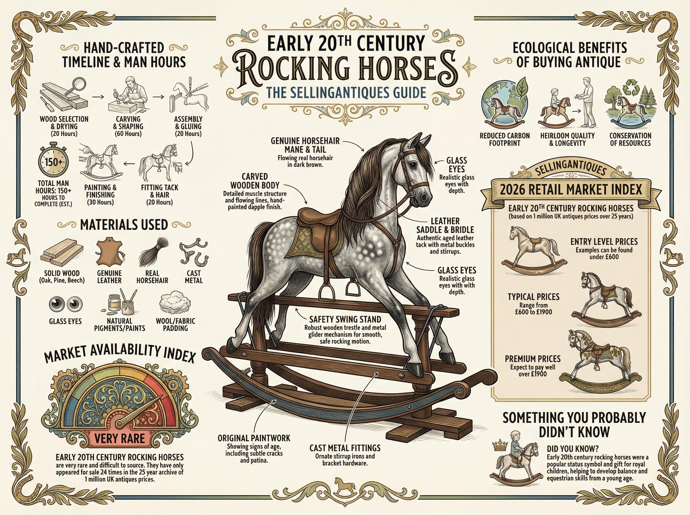 Early 20th Century Rocking Horses Guide Infographic