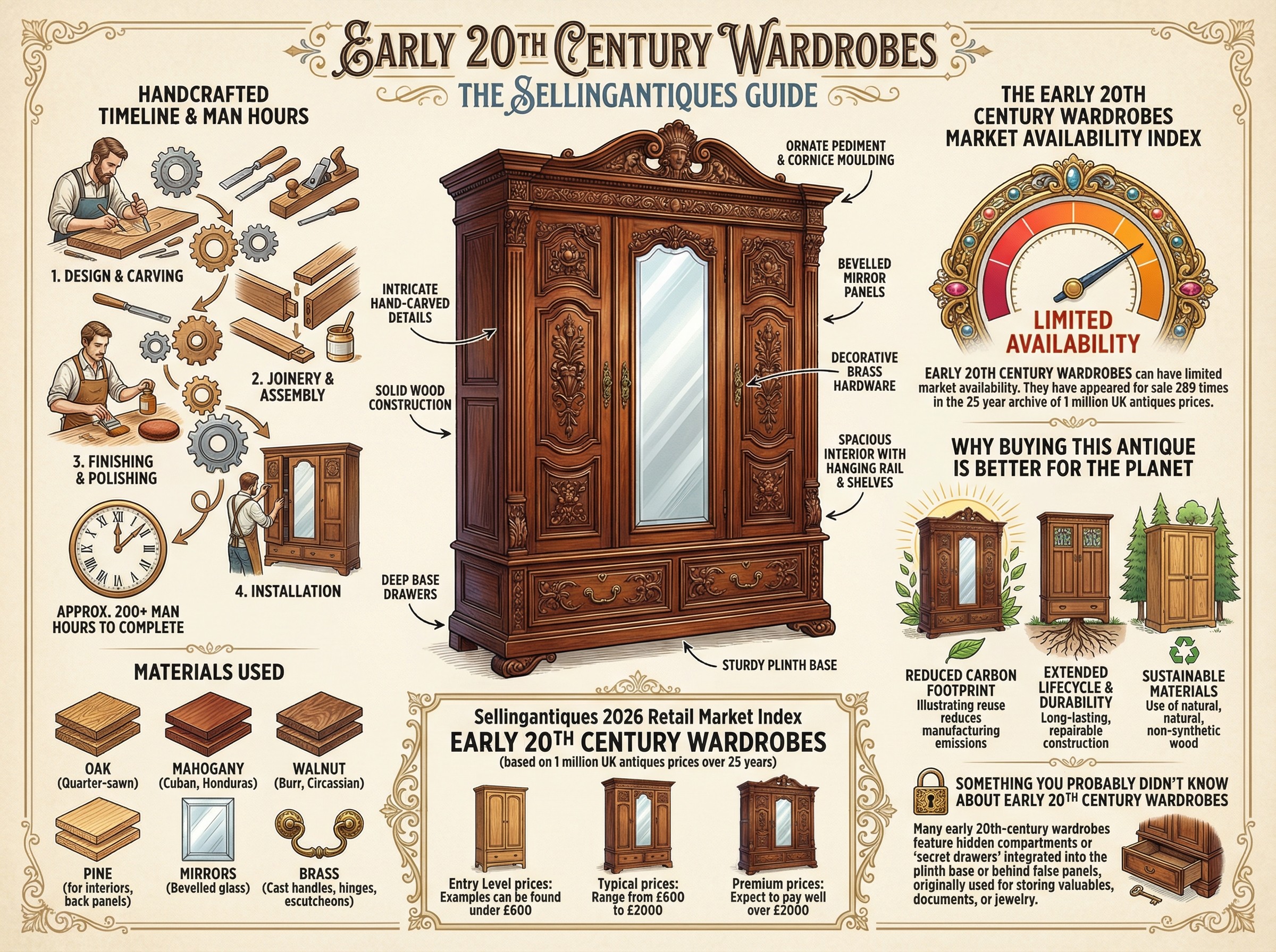 Early 20th Century Wardrobes Guide Infographic