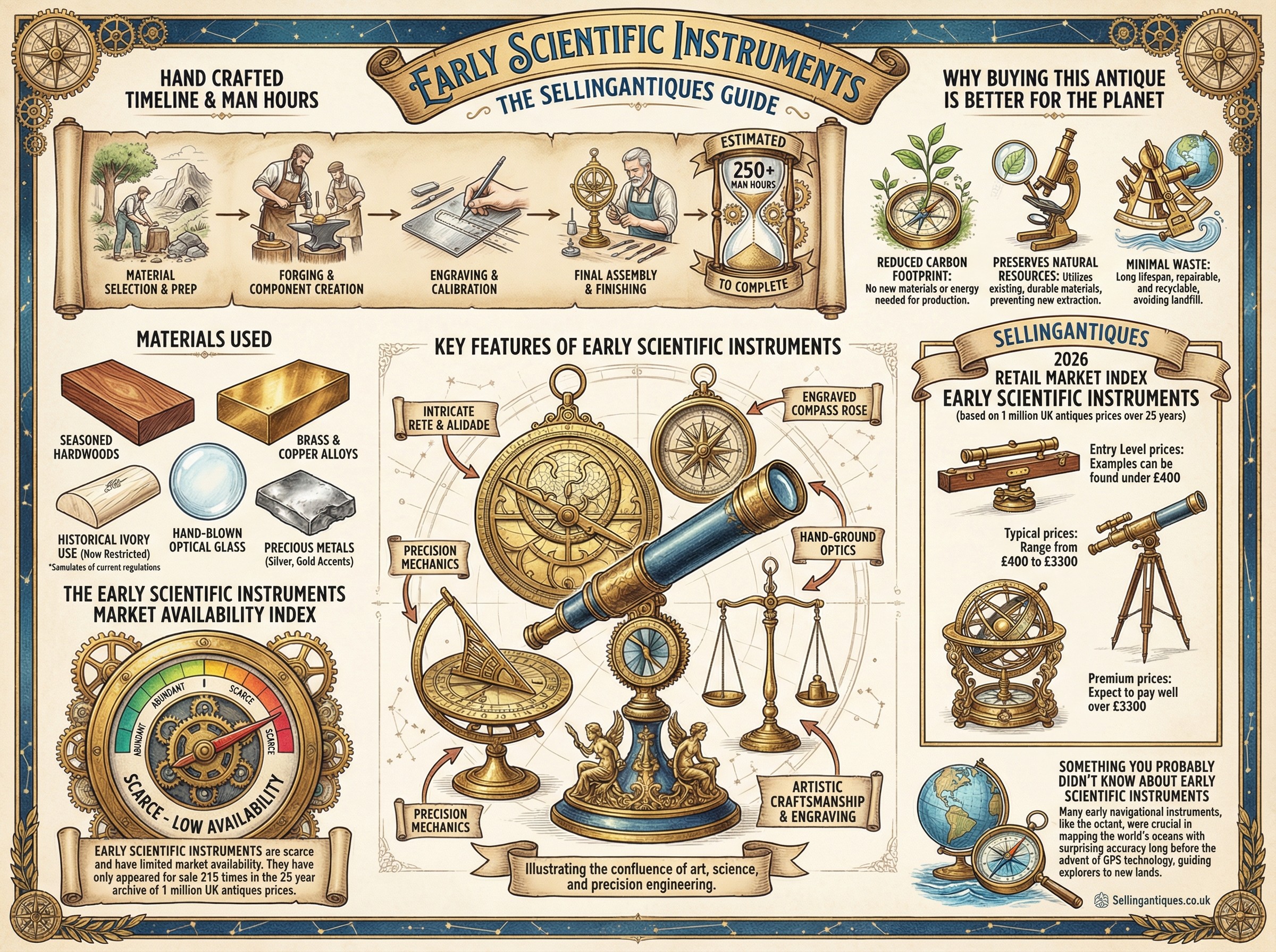 Early Scientific Instruments Guide Infographic