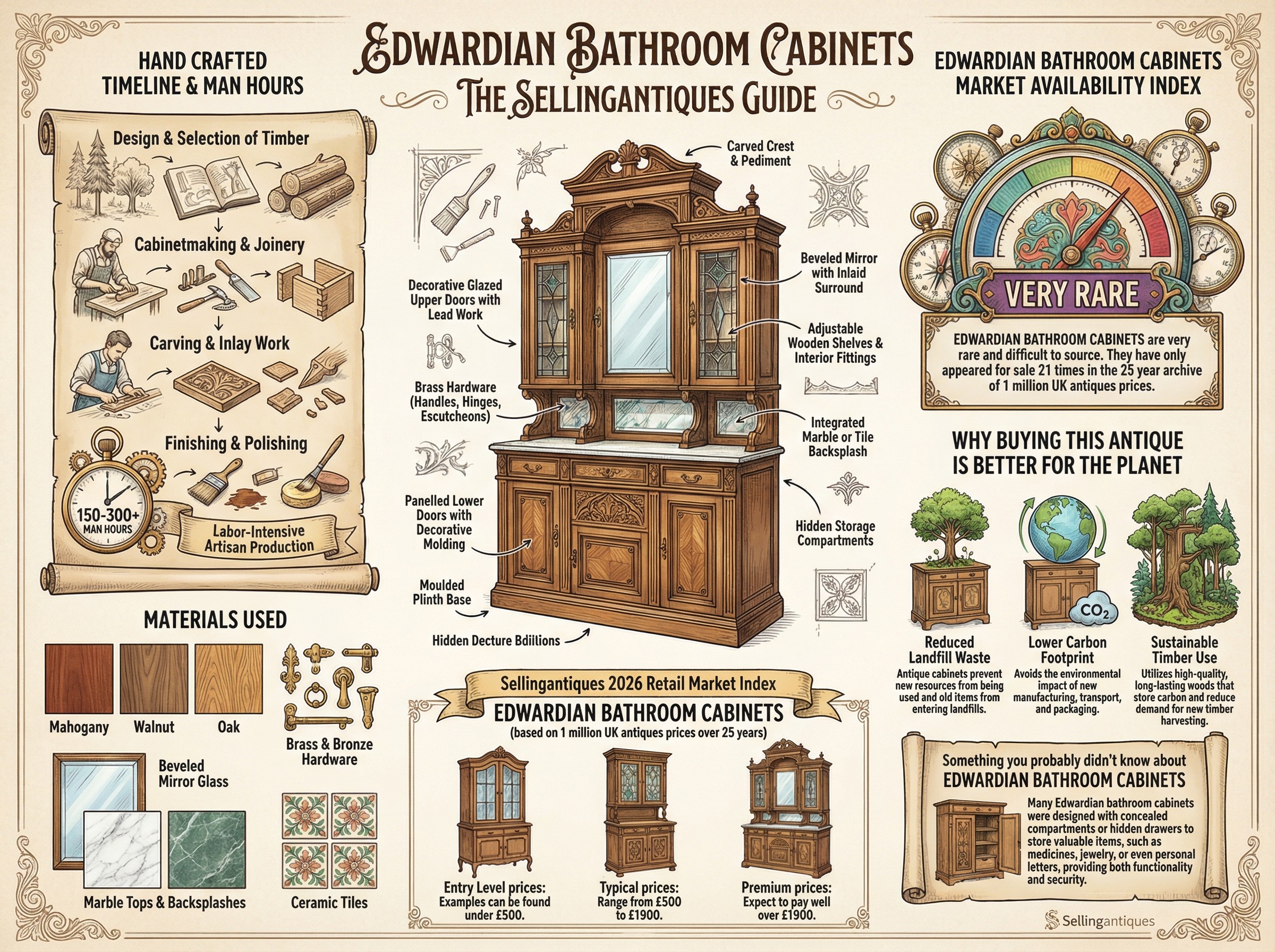 Edwardian Bathroom Cabinets Guide Infographic