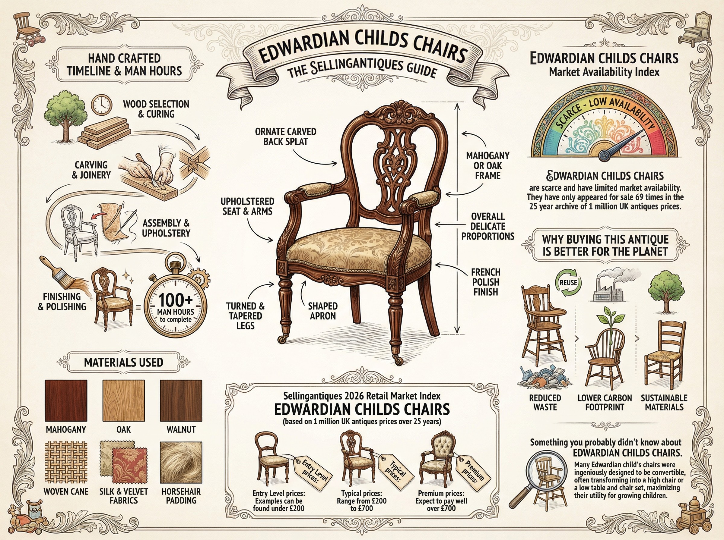 Edwardian Childs Chairs Guide Infographic