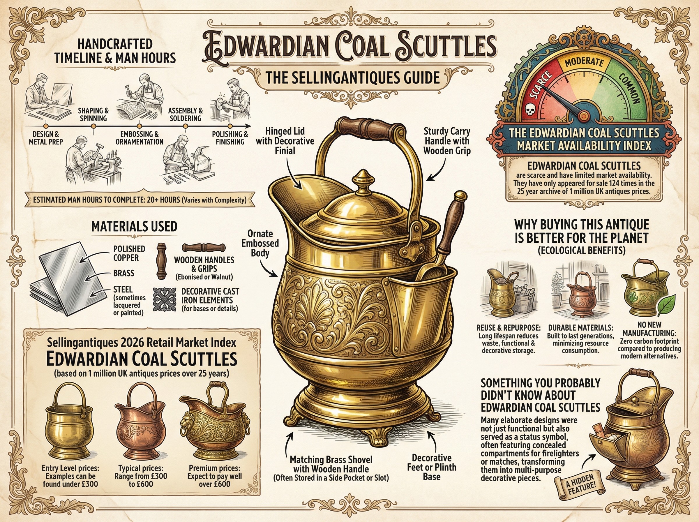 Edwardian Coal Scuttles Guide Infographic