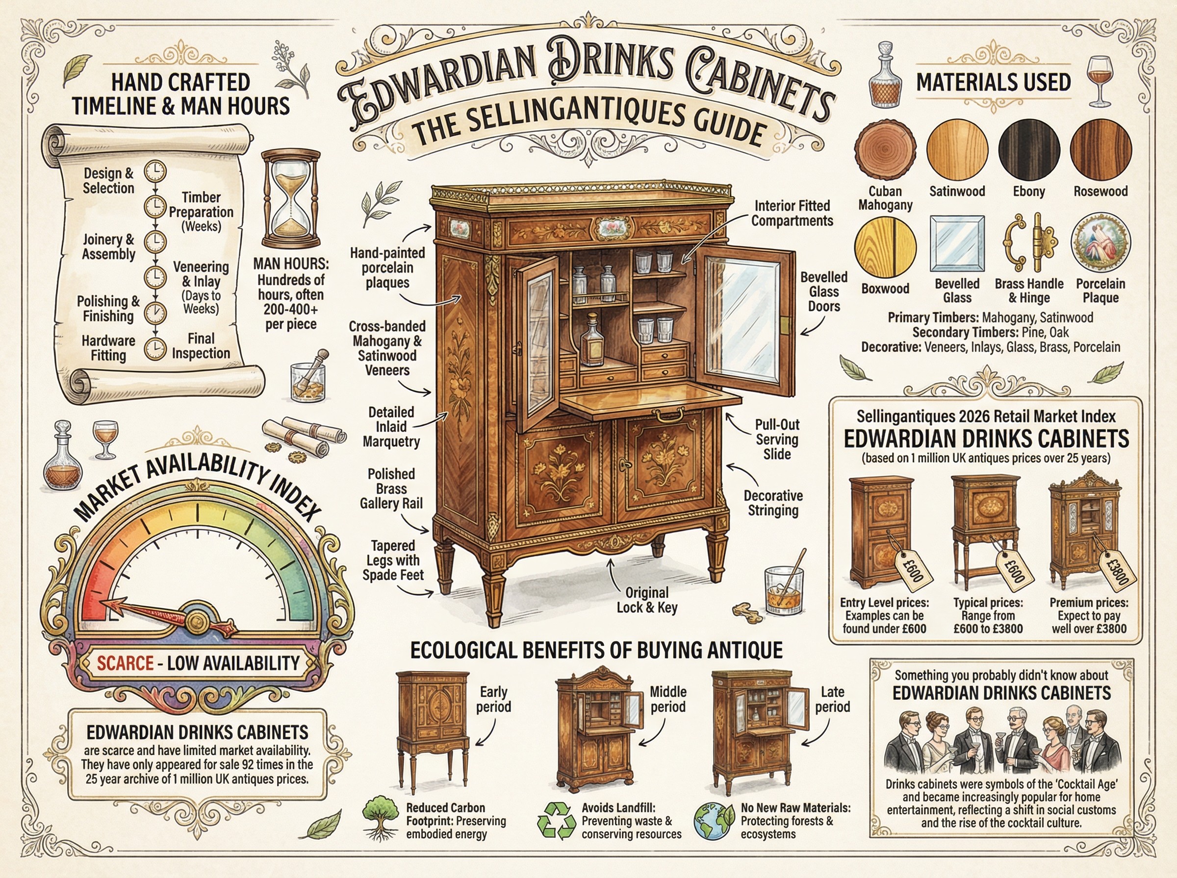 Edwardian Drinks Cabinets Guide Infographic