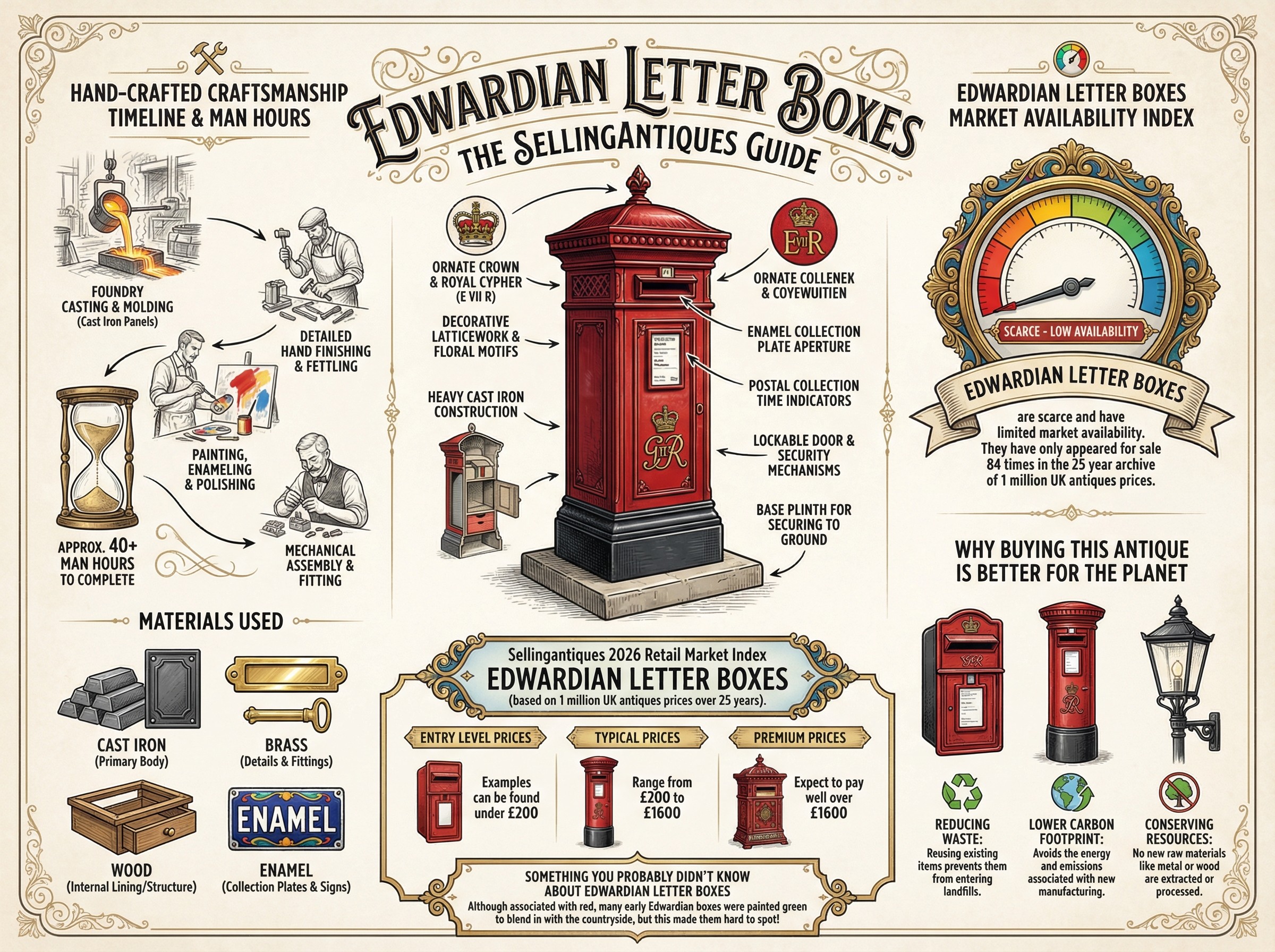 Edwardian Letter Boxes Guide Infographic