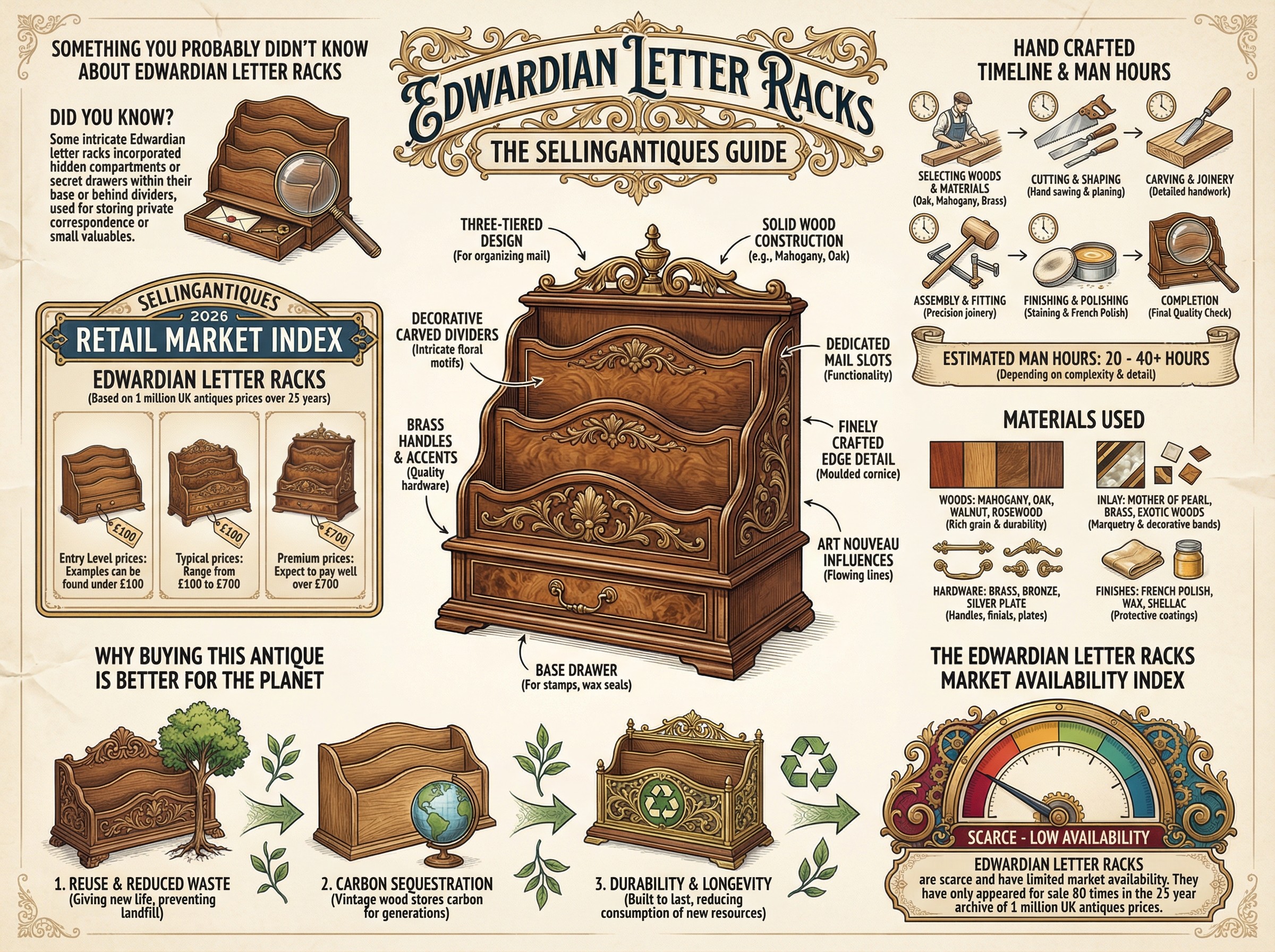 Edwardian Letter Racks Guide Infographic
