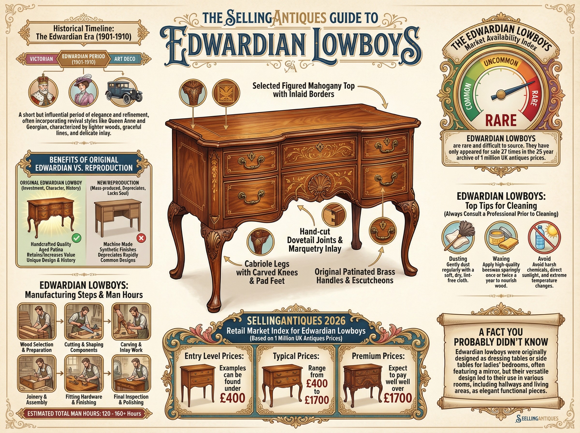 Edwardian Lowboys Guide Infographic