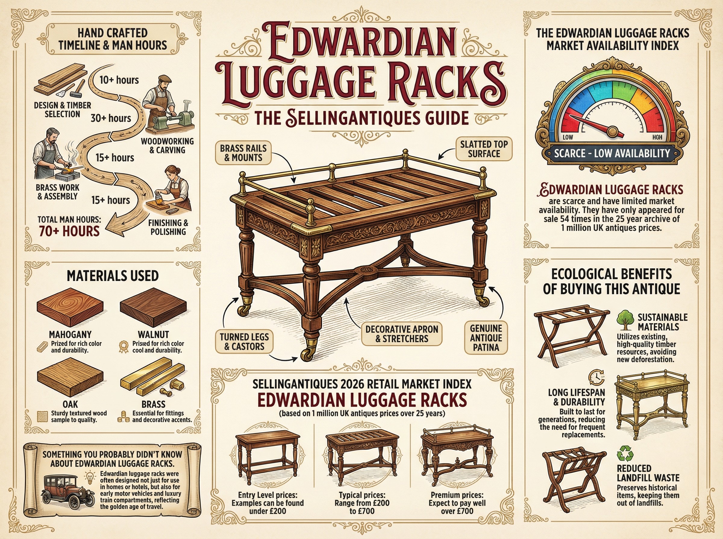 Edwardian Luggage Racks Guide Infographic