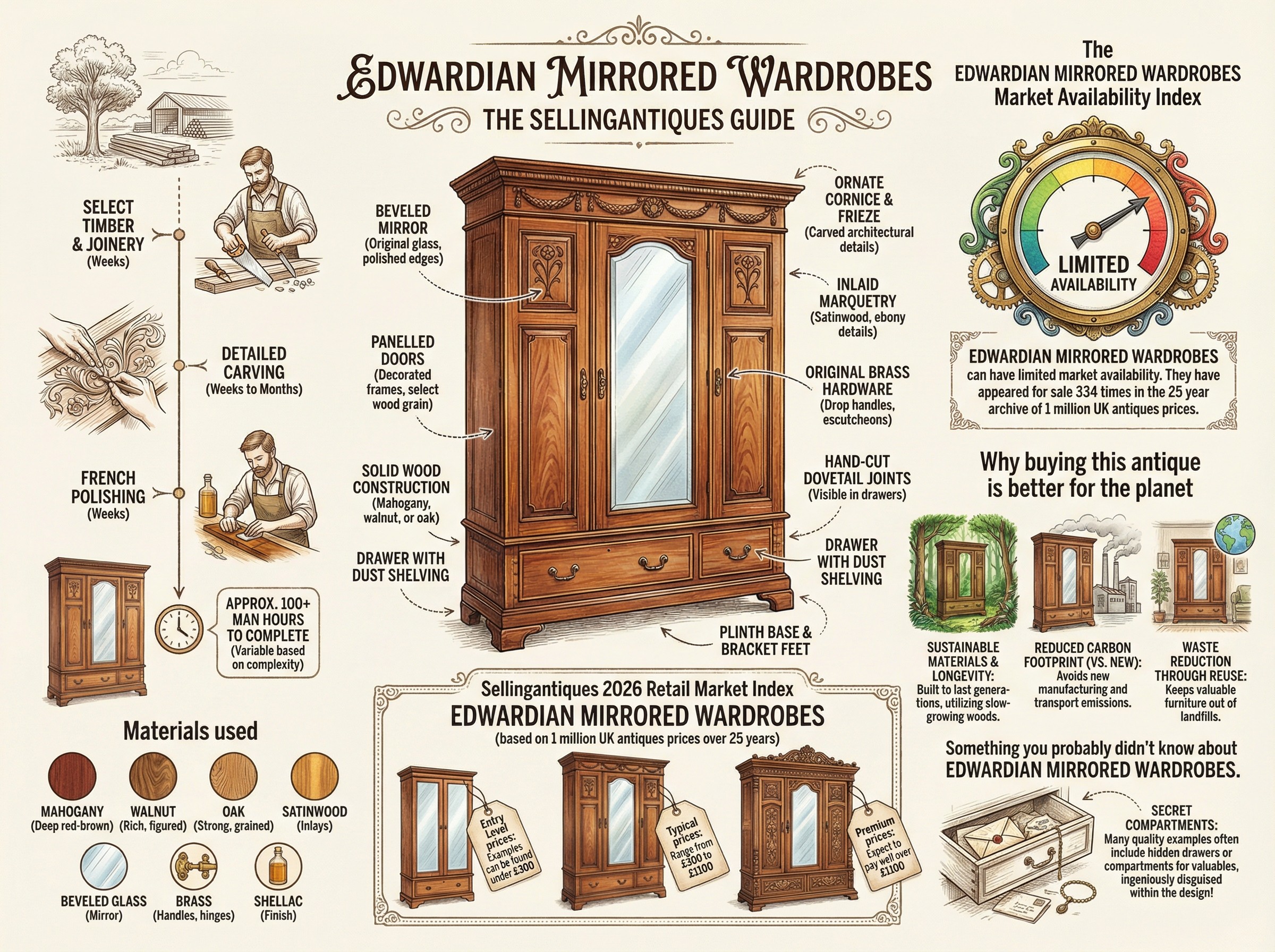 Edwardian Mirrored Wardrobes Guide Infographic