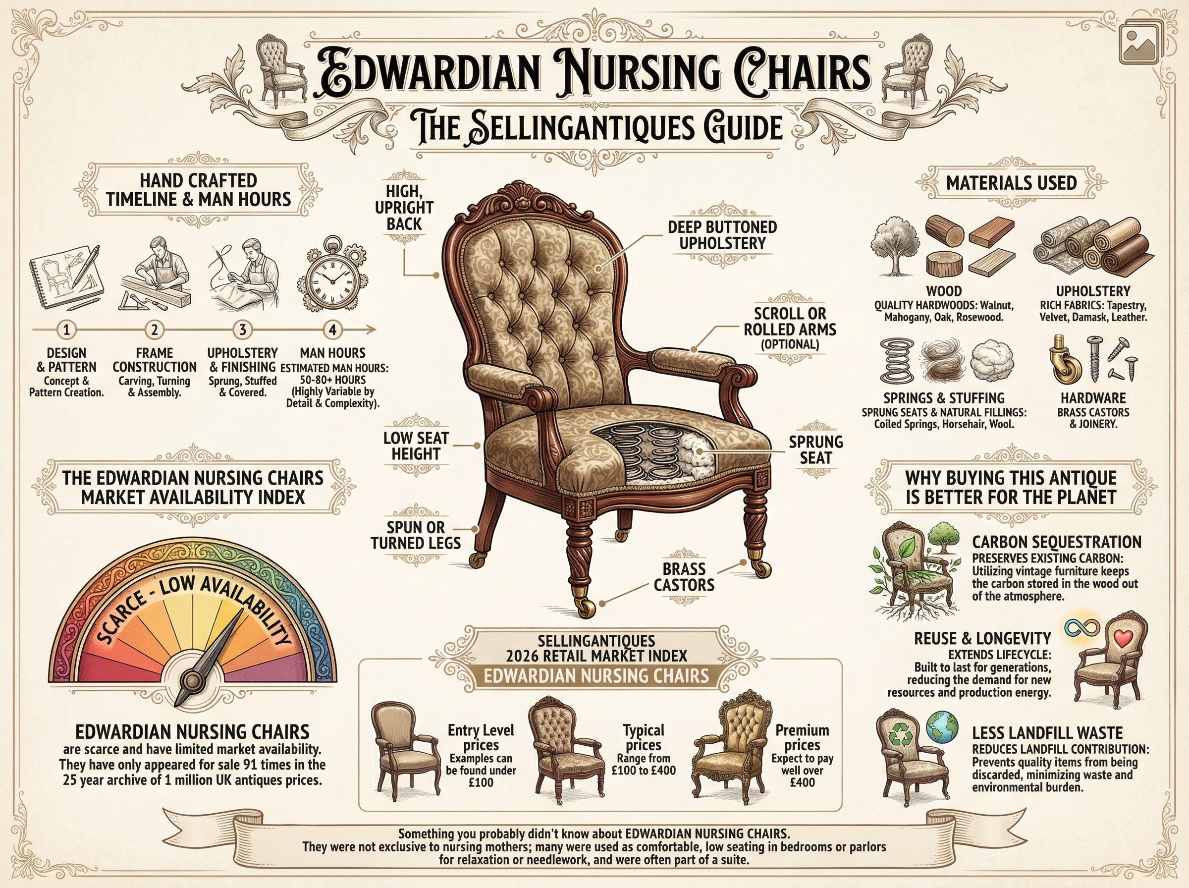Edwardian Nursing Chairs Guide Infographic