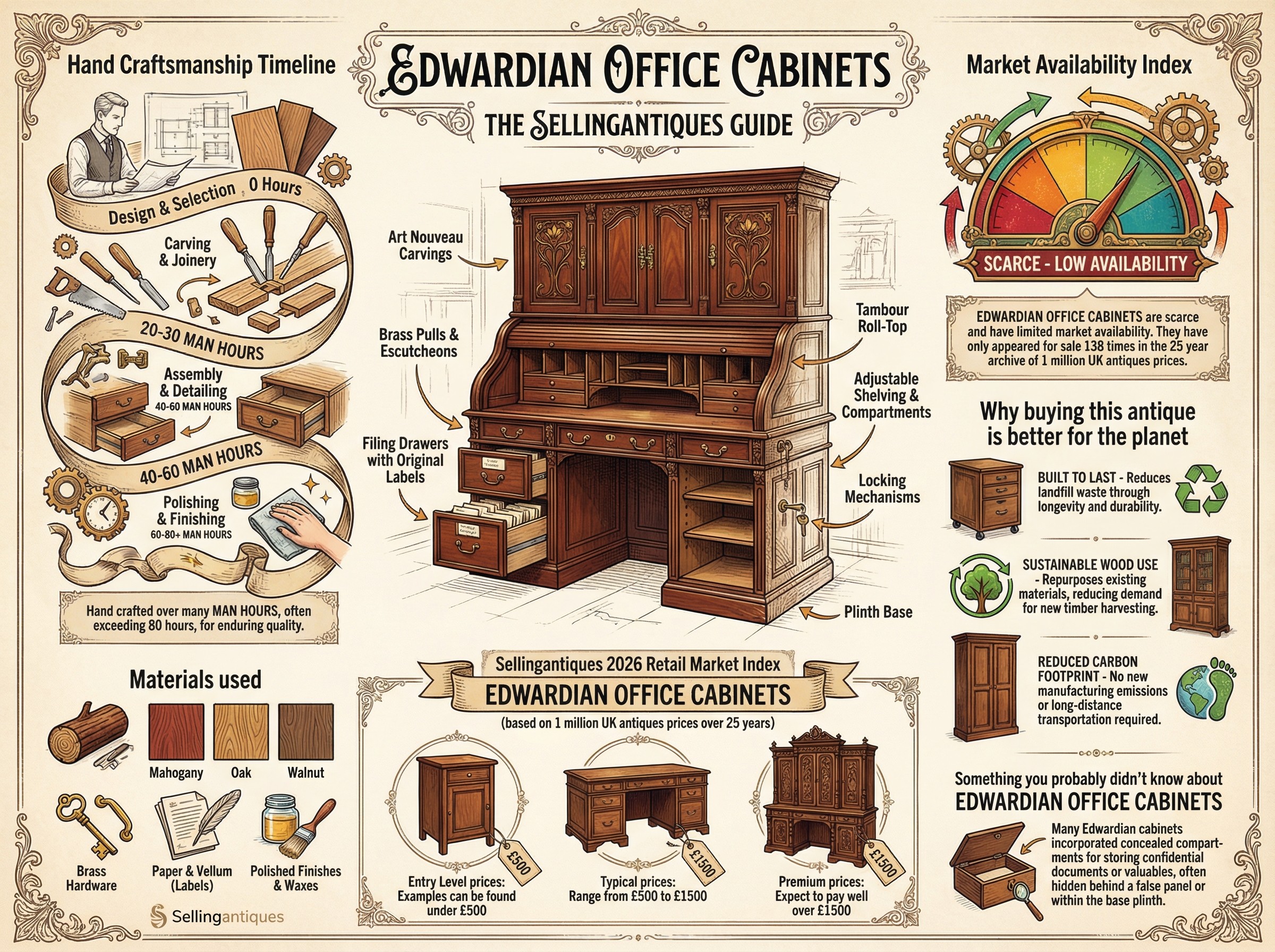 Edwardian Office Cabinets Guide Infographic