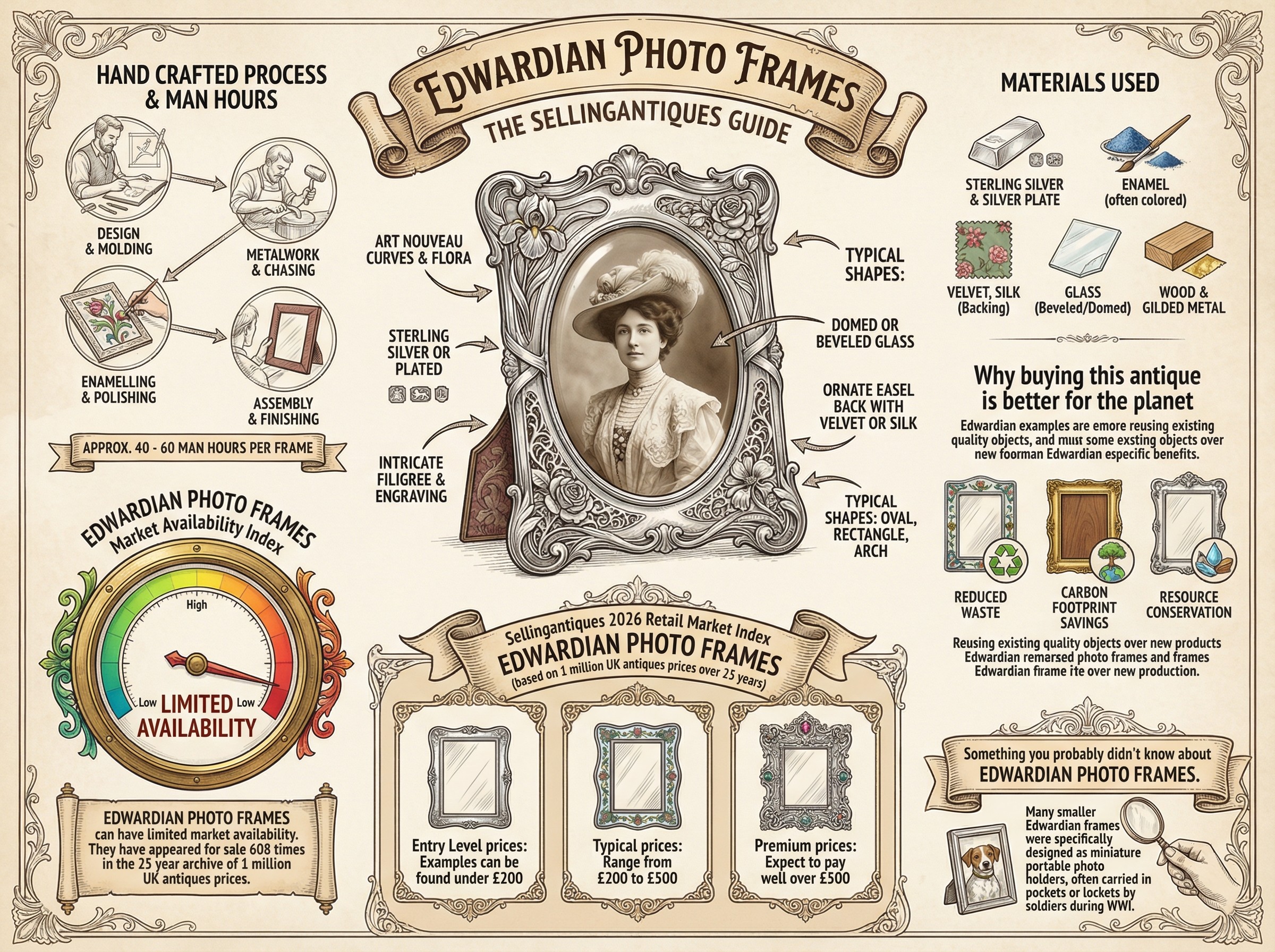Edwardian Photo Frames Guide Infographic