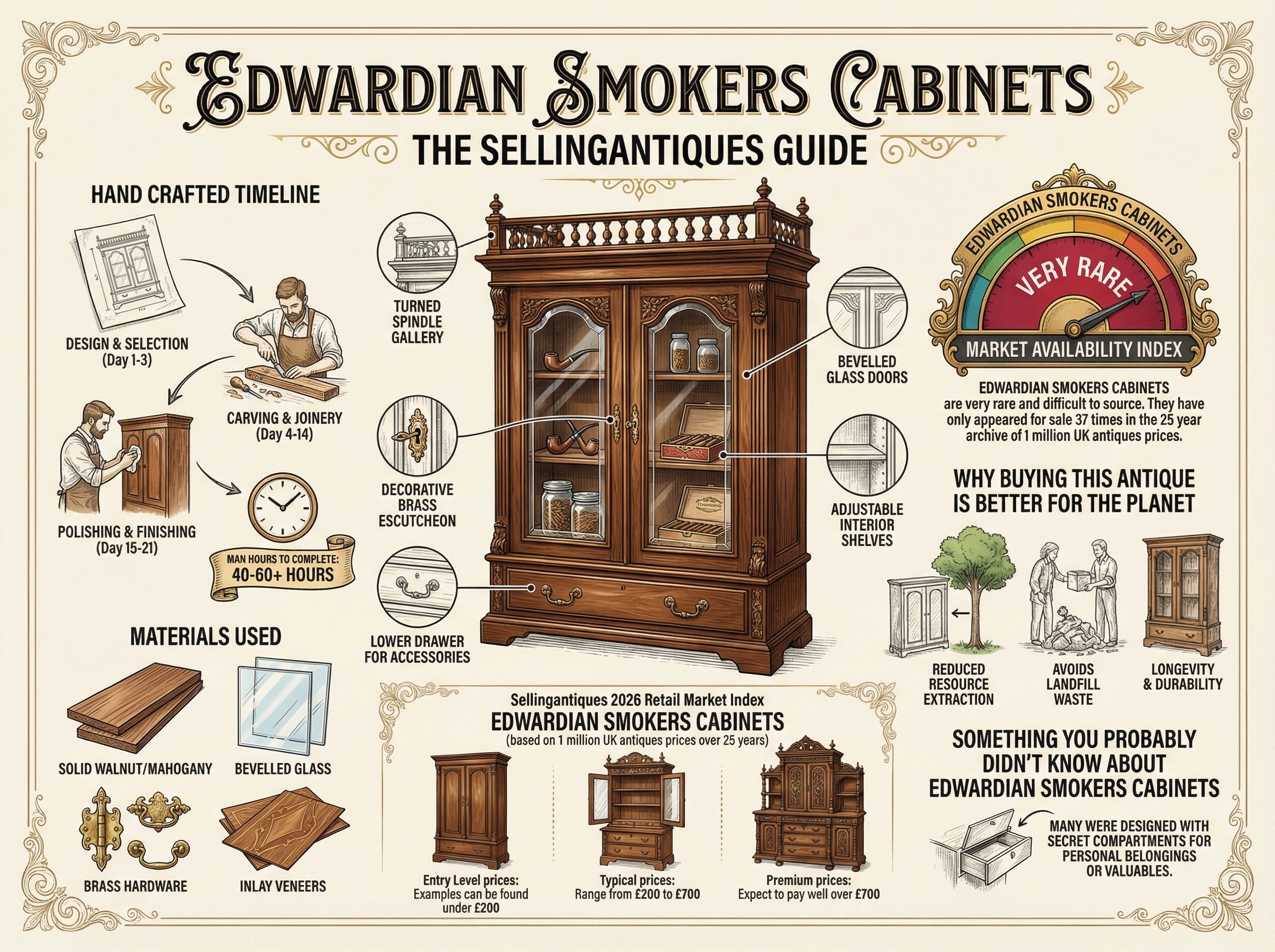 Edwardian Smokers Cabinets Guide Infographic