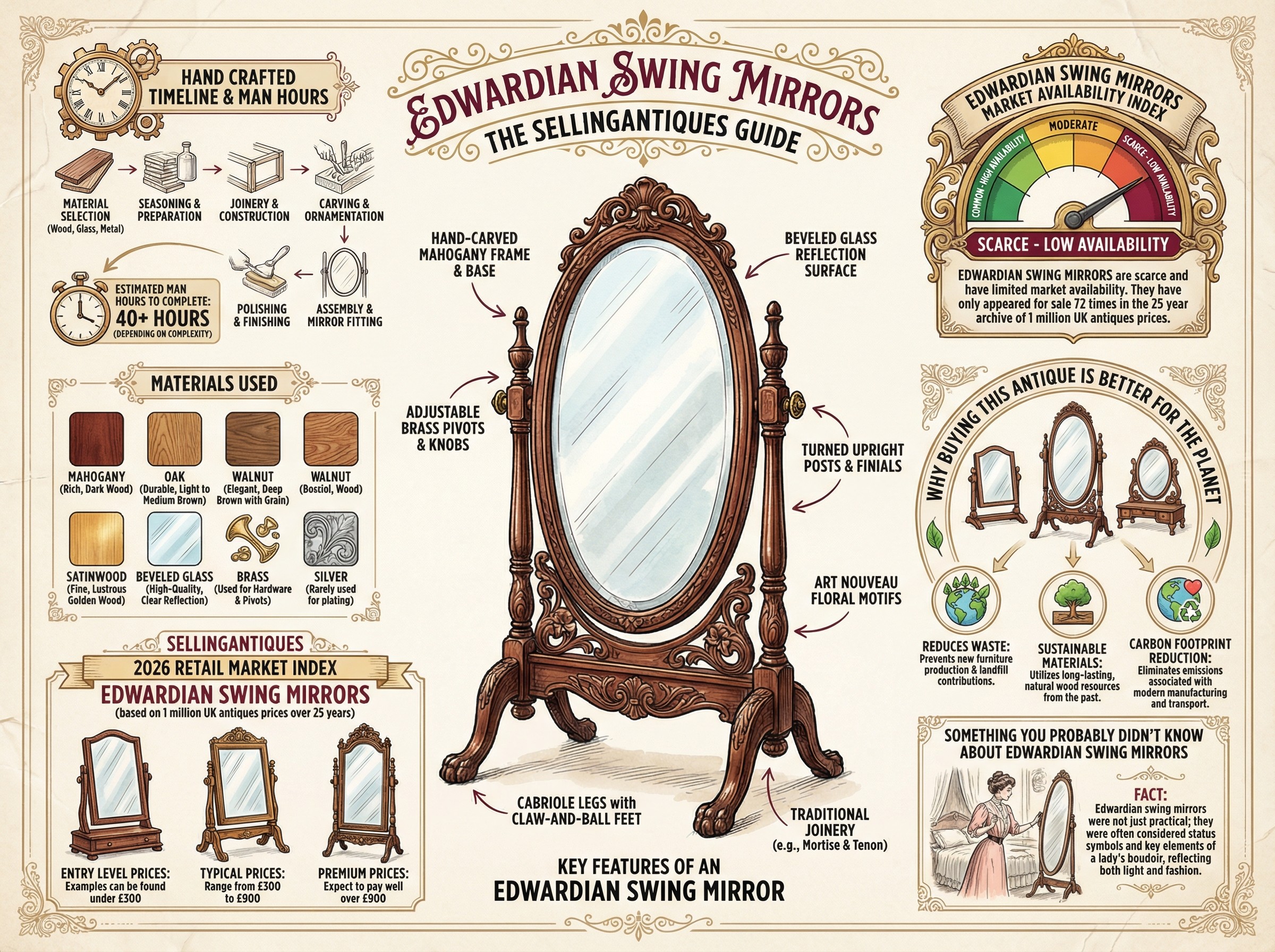 Edwardian Swing Mirrors Guide Infographic