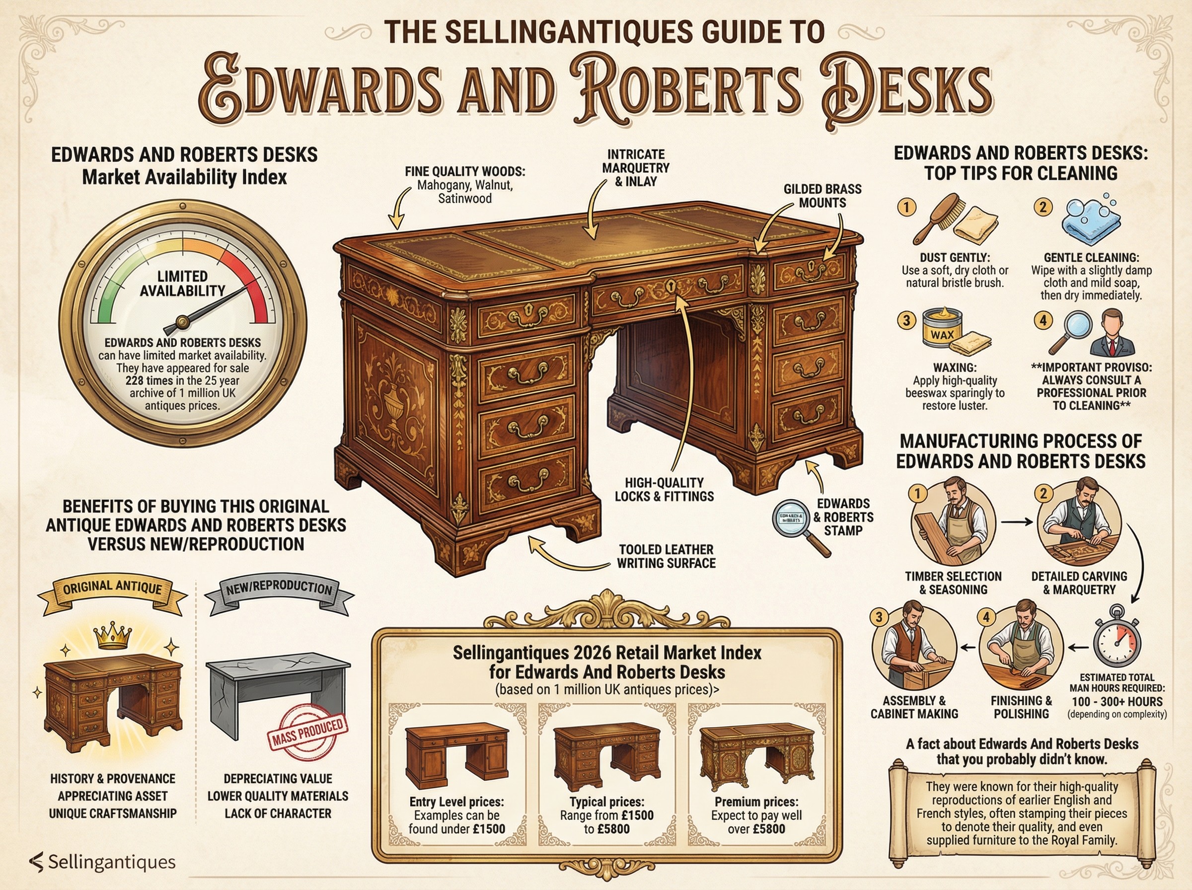 Edwards And Roberts Desks Guide Infographic