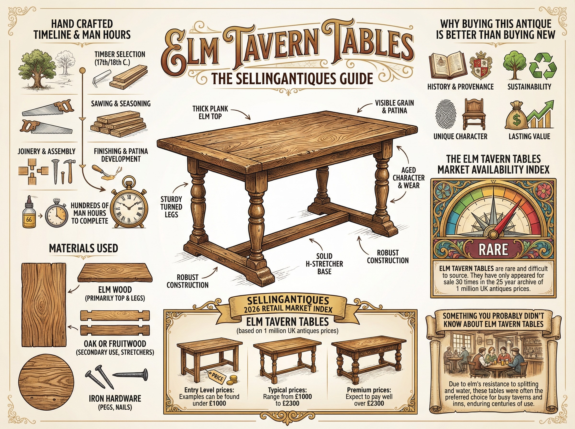 Elm Tavern Tables Guide Infographic
