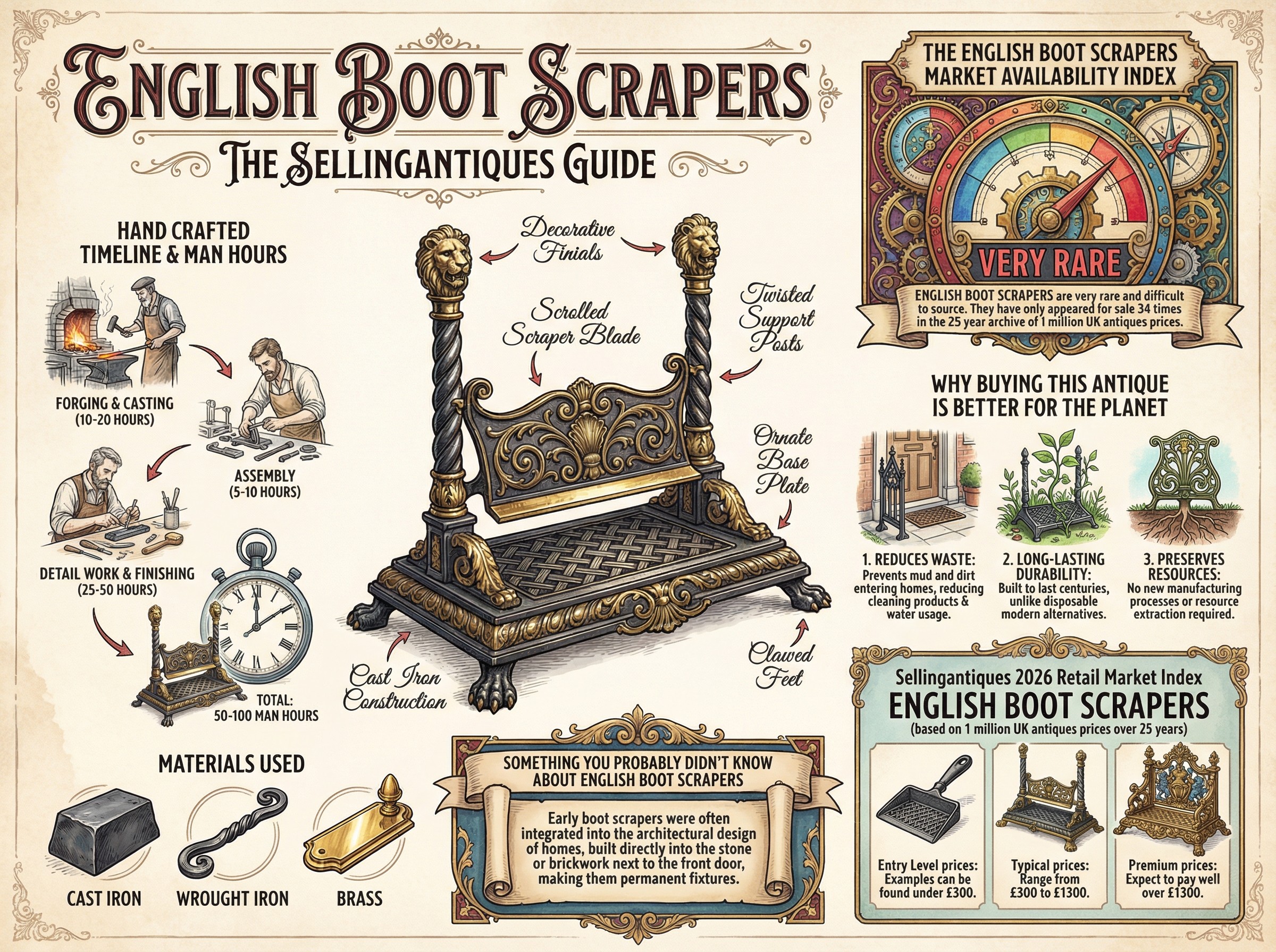 English Boot Scrapers Guide Infographic