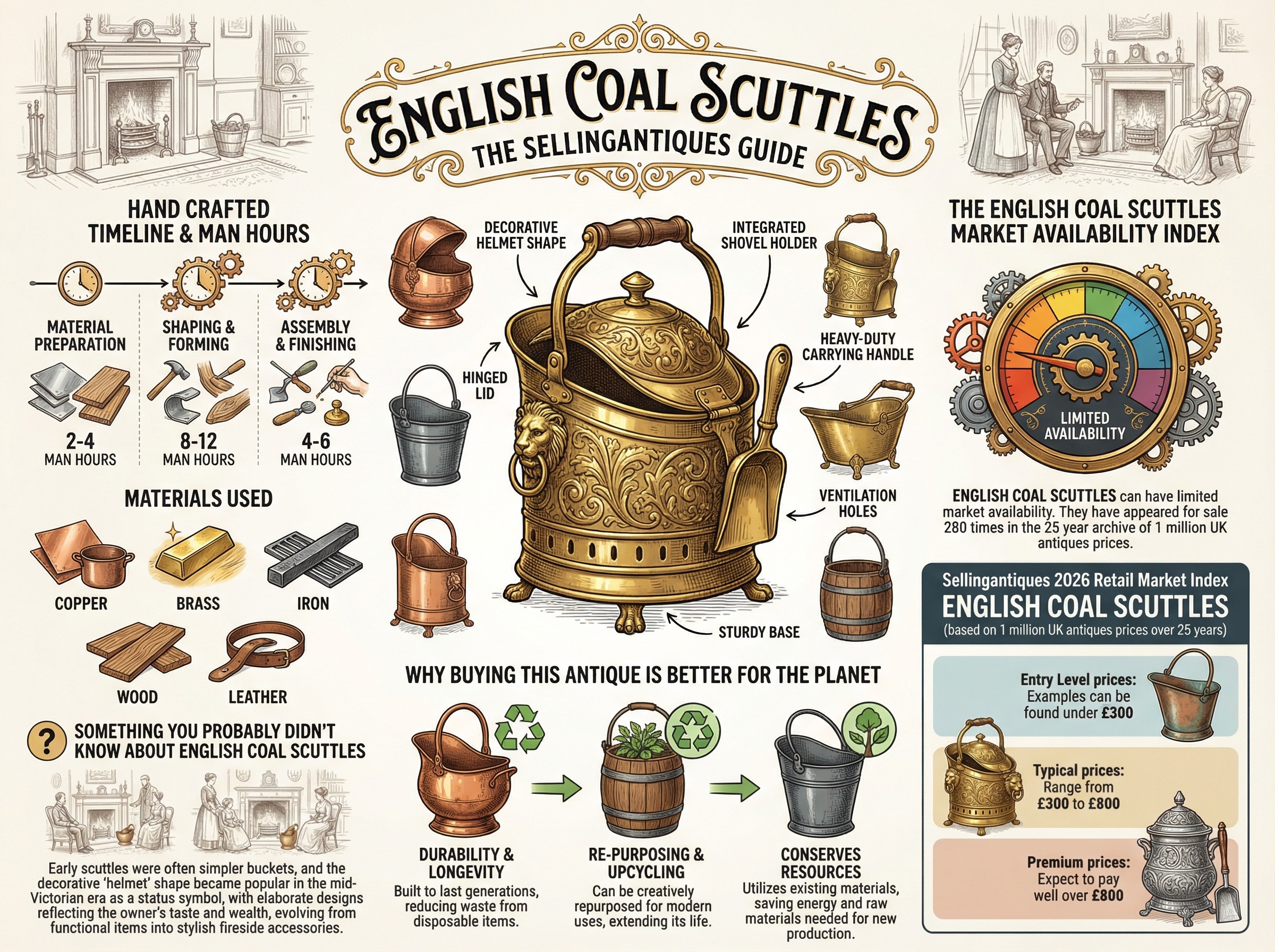 English Coal Scuttles Guide Infographic
