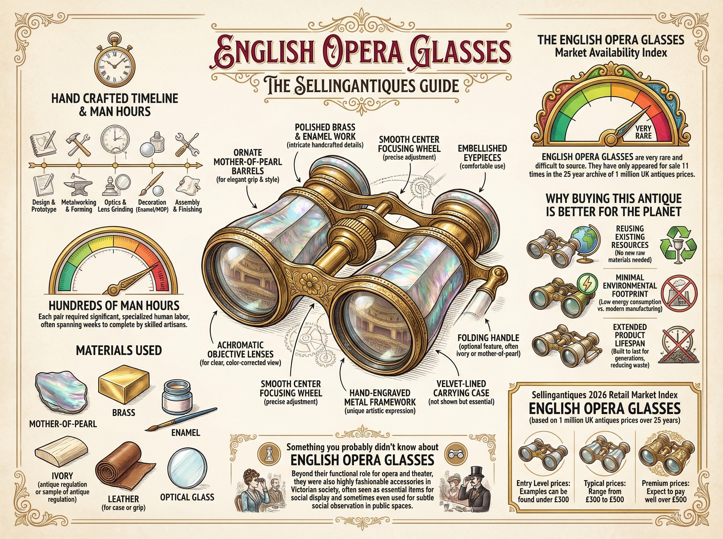 English Opera Glasses Guide Infographic
