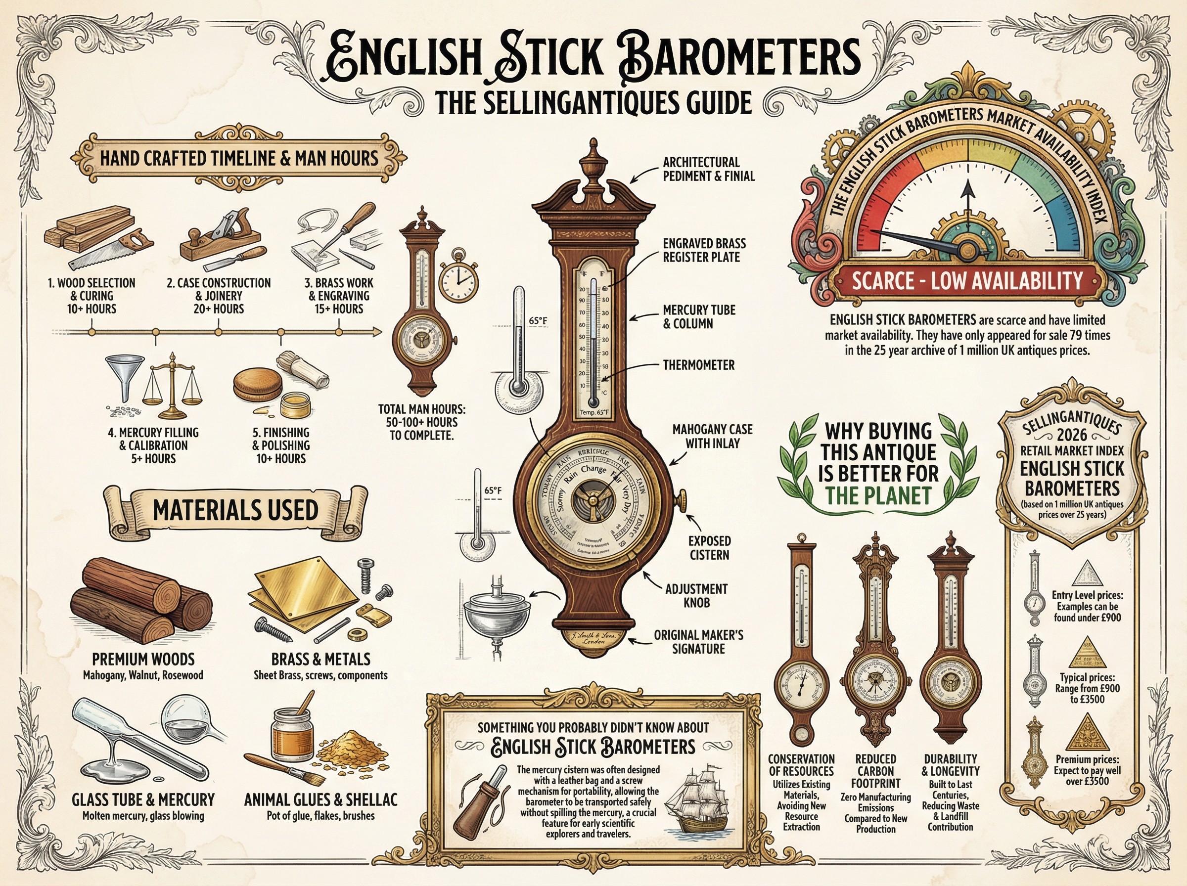 Victor Barometer The Sellingantiques Guide to English Stick Barometers