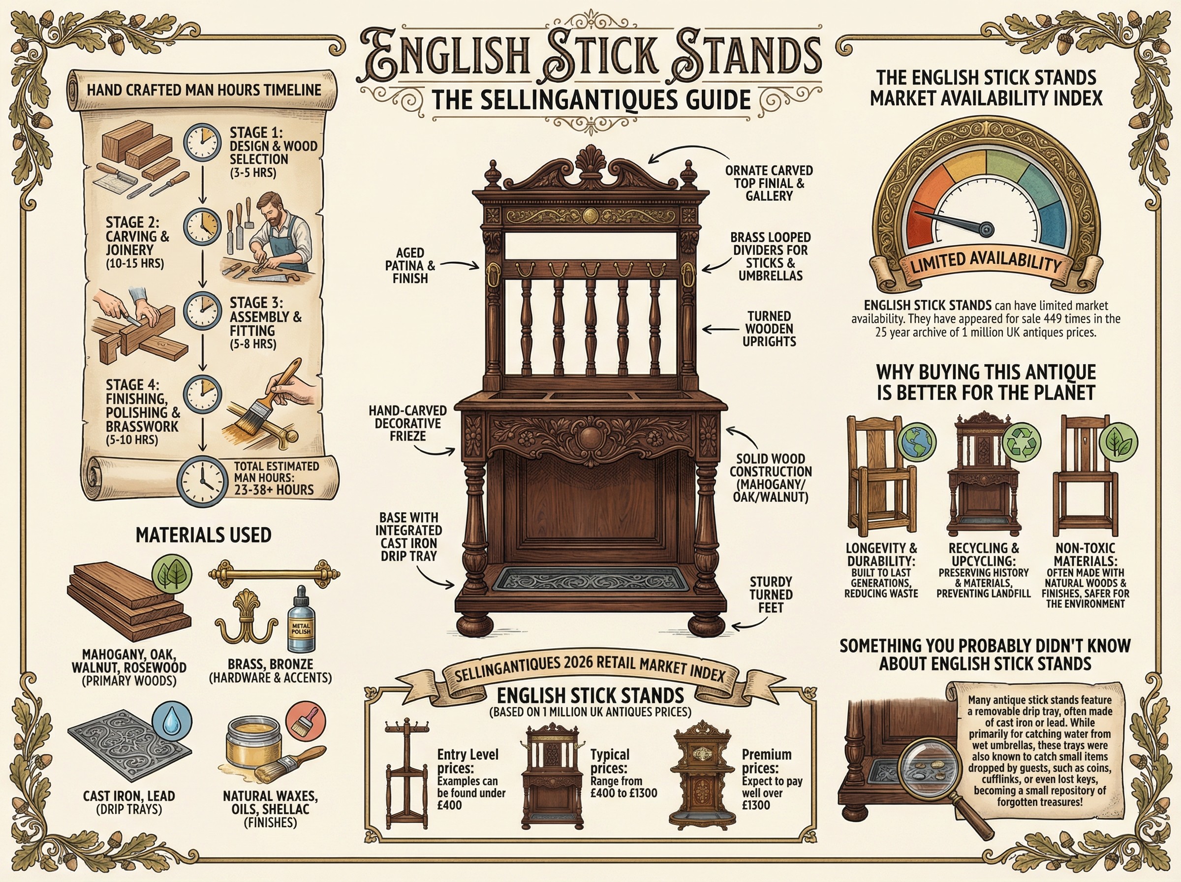 English Stick Stands Guide Infographic