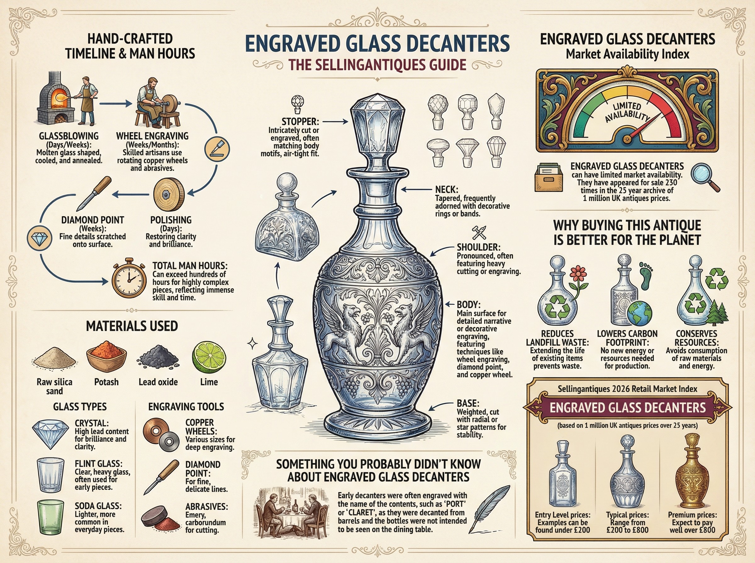 Engraved Glass Decanters Guide Infographic