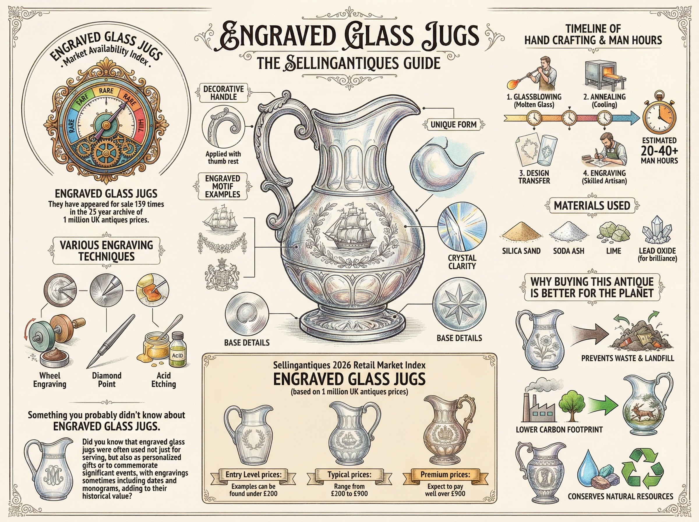 Engraved Glass Jugs Guide Infographic
