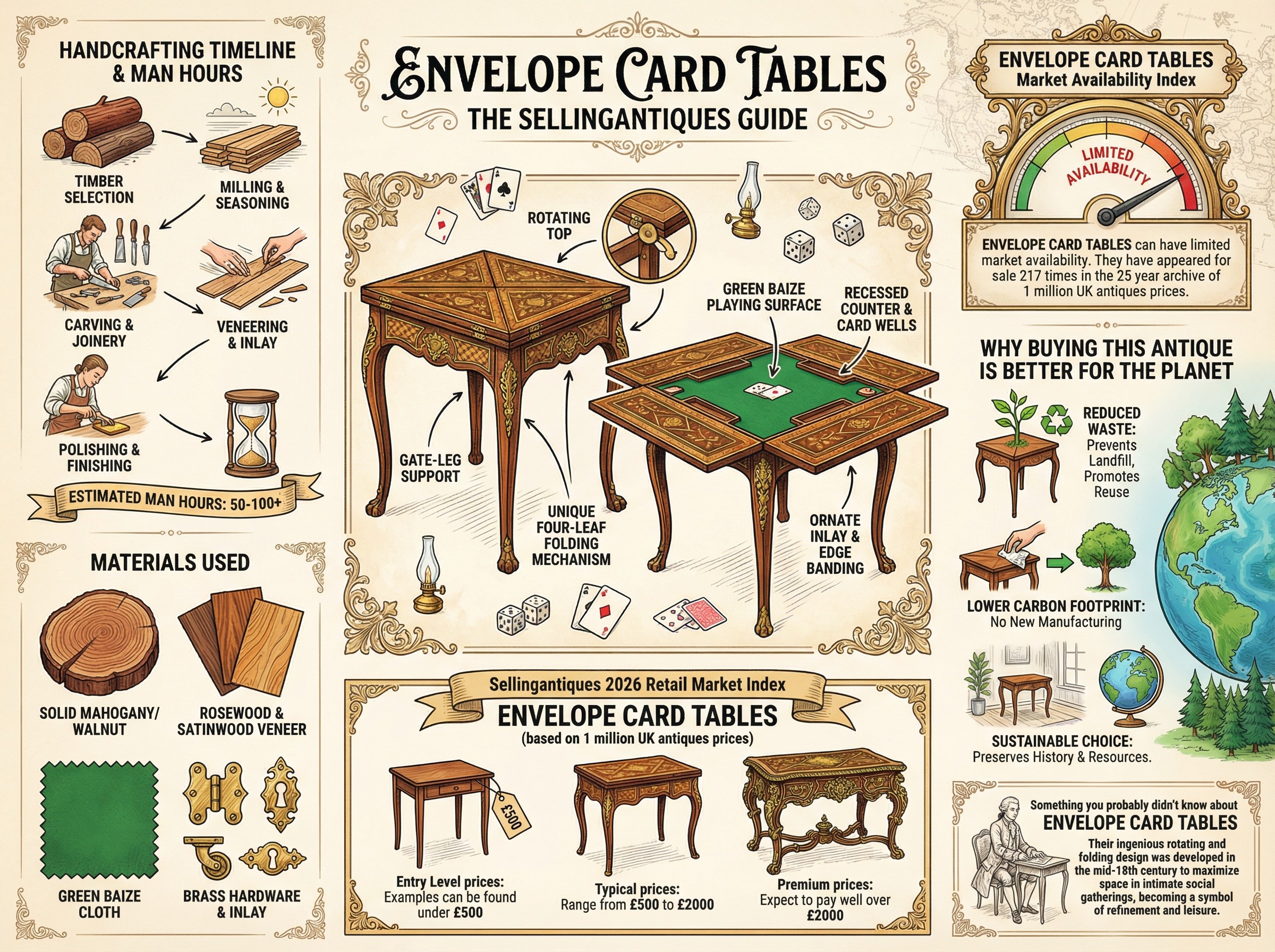 Envelope Card Tables Guide Infographic