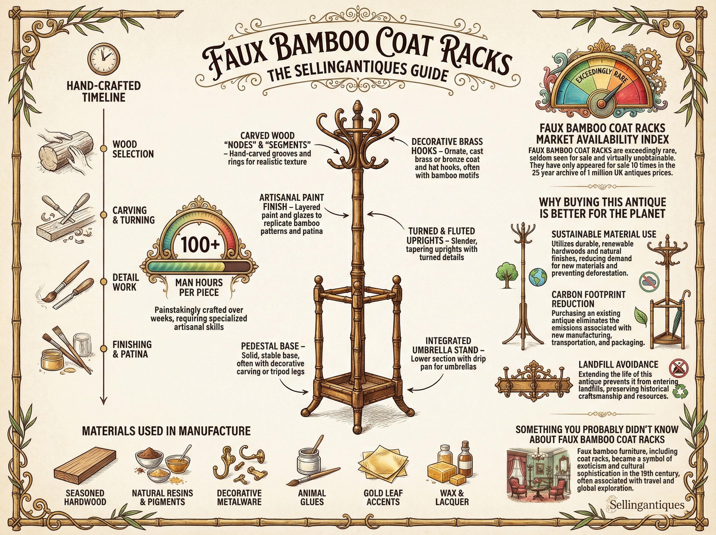 Faux Bamboo Coat Racks Guide Infographic