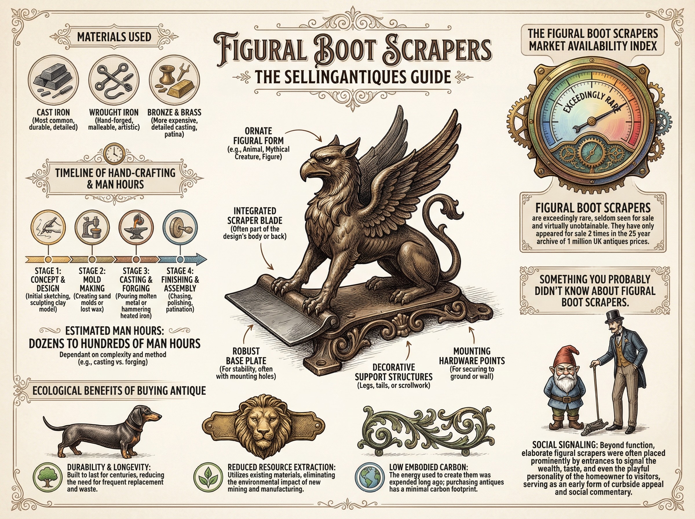 Figural Boot Scrapers Guide Infographic