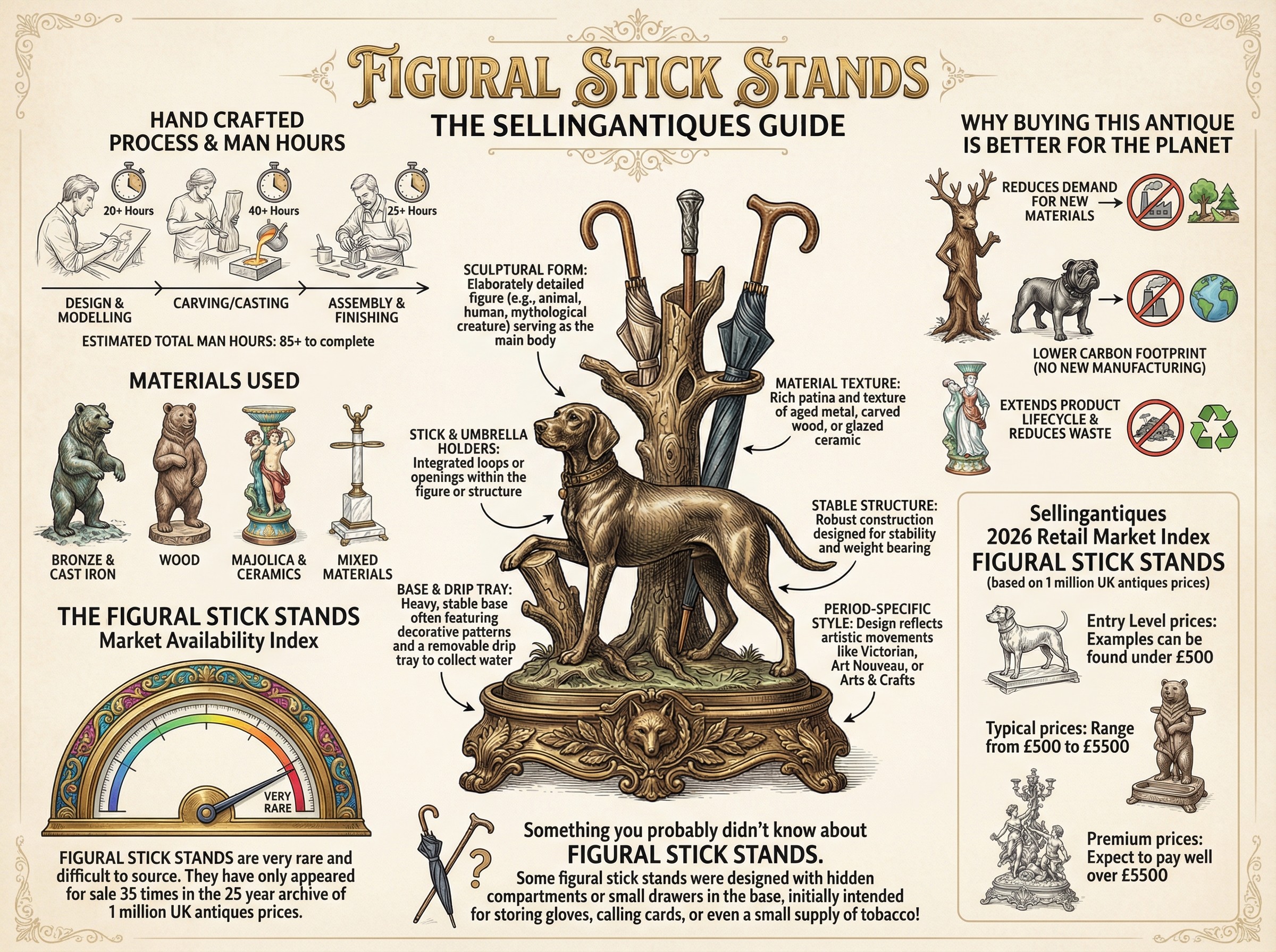 Figural Stick Stands Guide Infographic