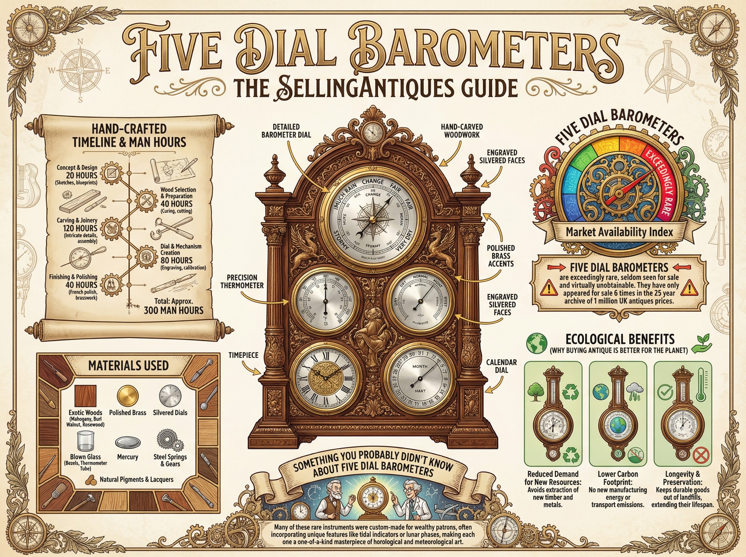 Five Dial Barometers Guide Infographic