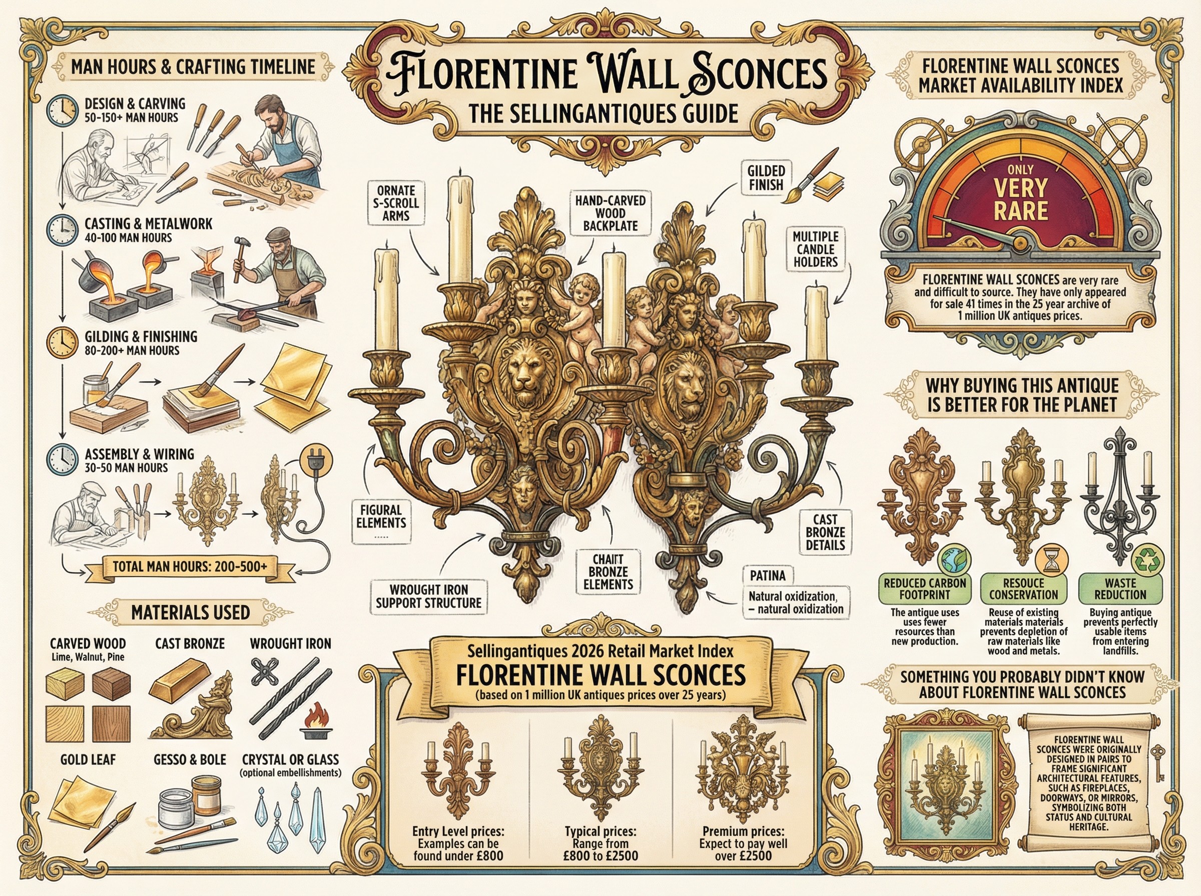 Florentine Wall Sconces Guide Infographic