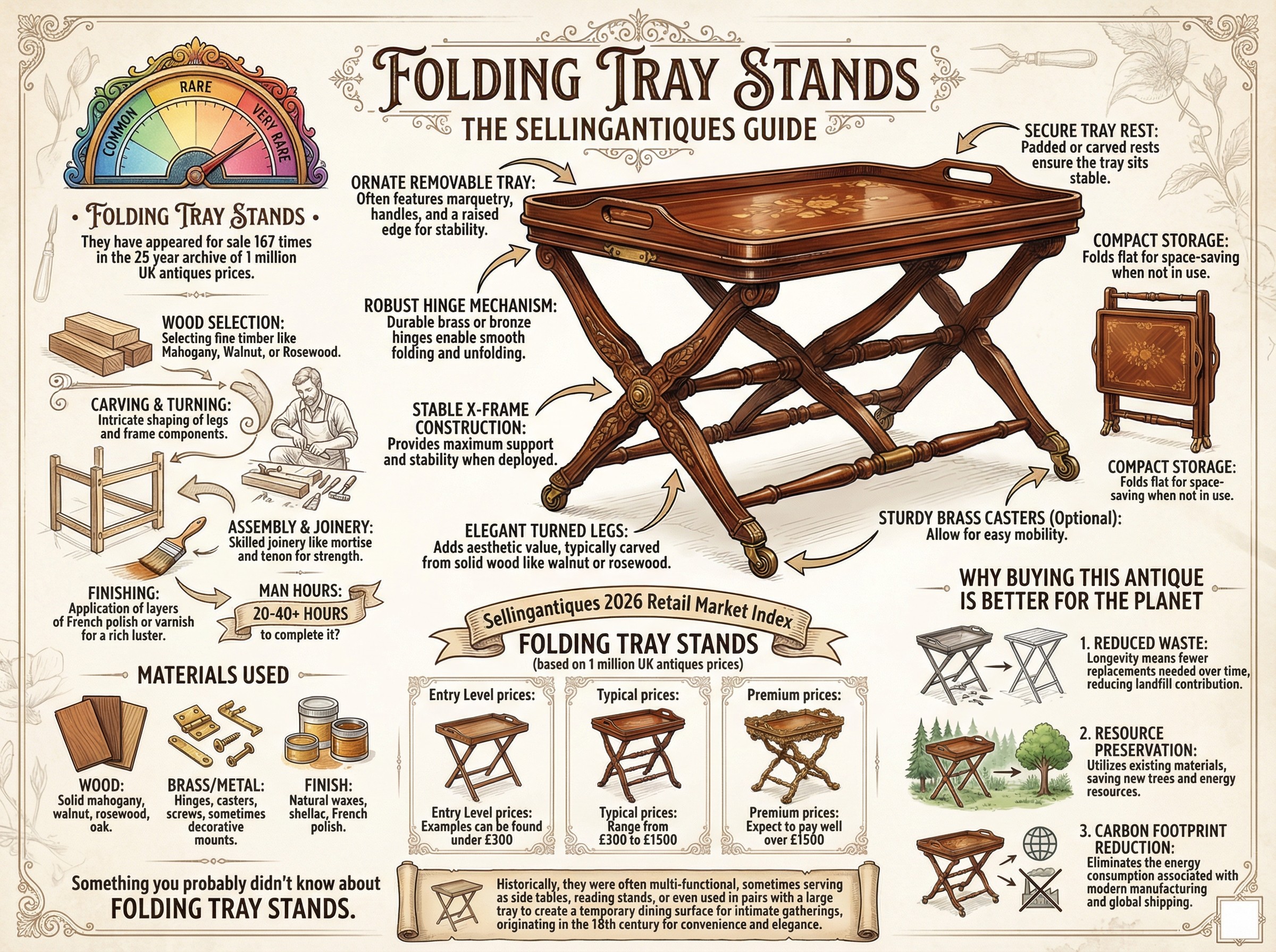 Folding Tray Stands Guide Infographic