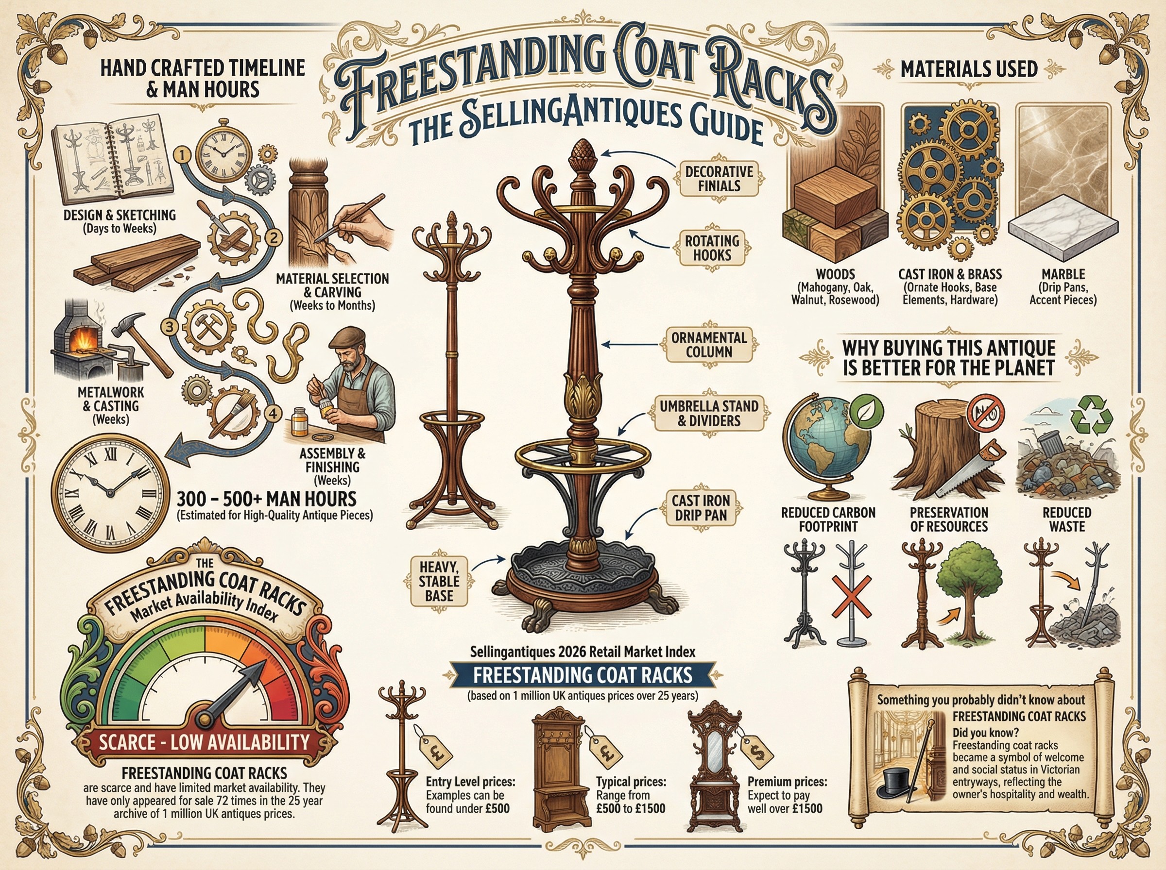 Freestanding Coat Racks Guide Infographic