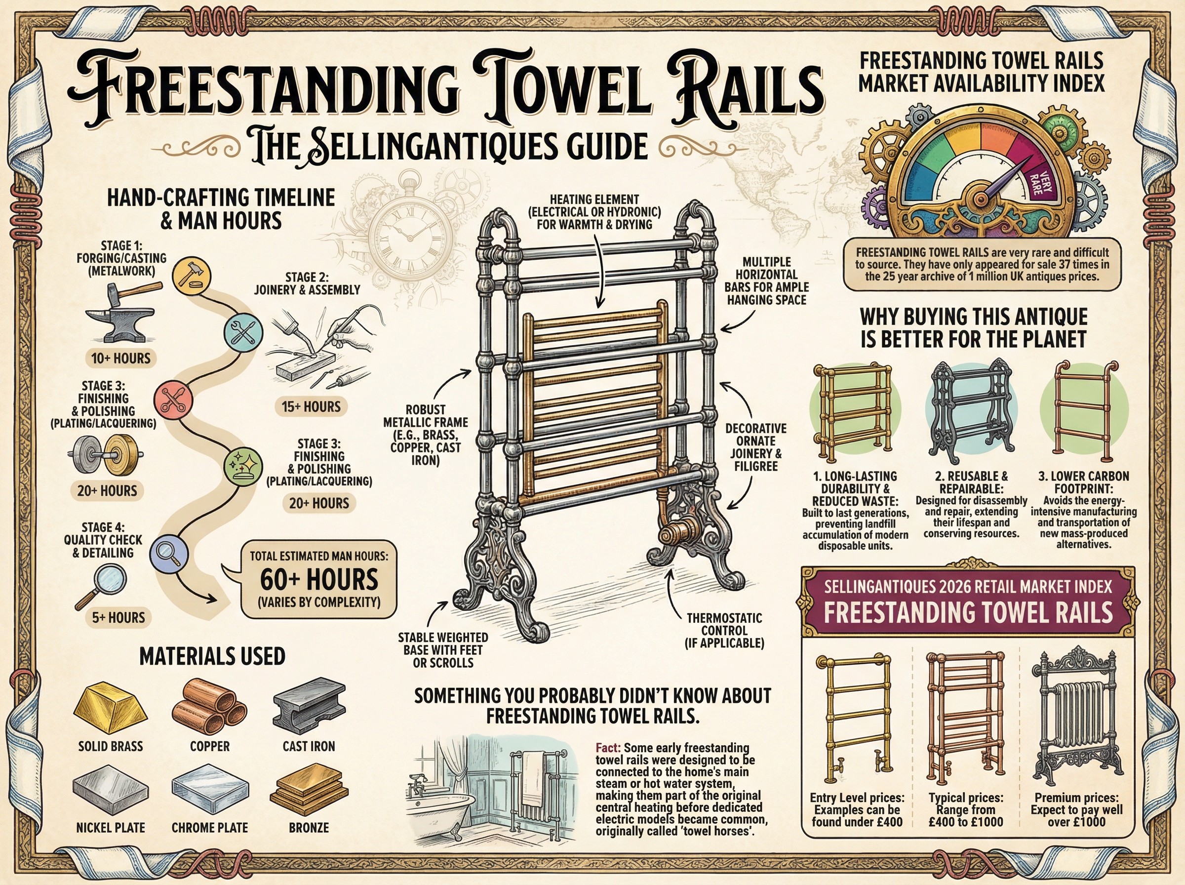 Freestanding Towel Rails Guide Infographic