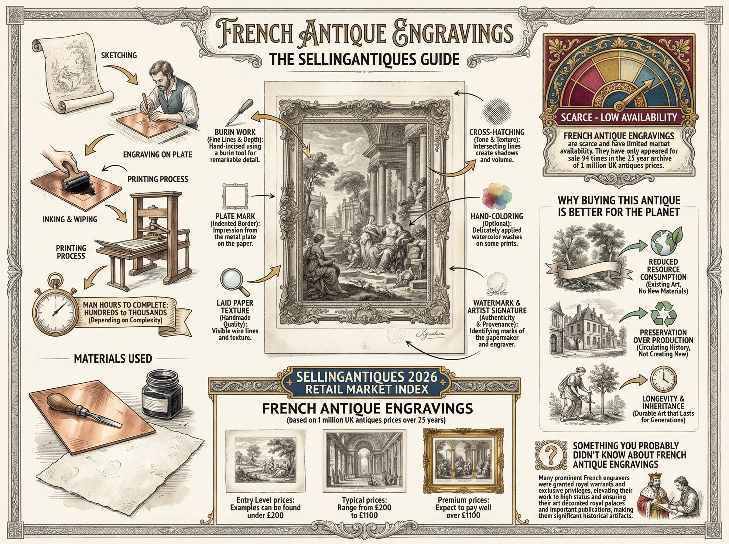 The Sellingantiques Guide to French Antique Engravings