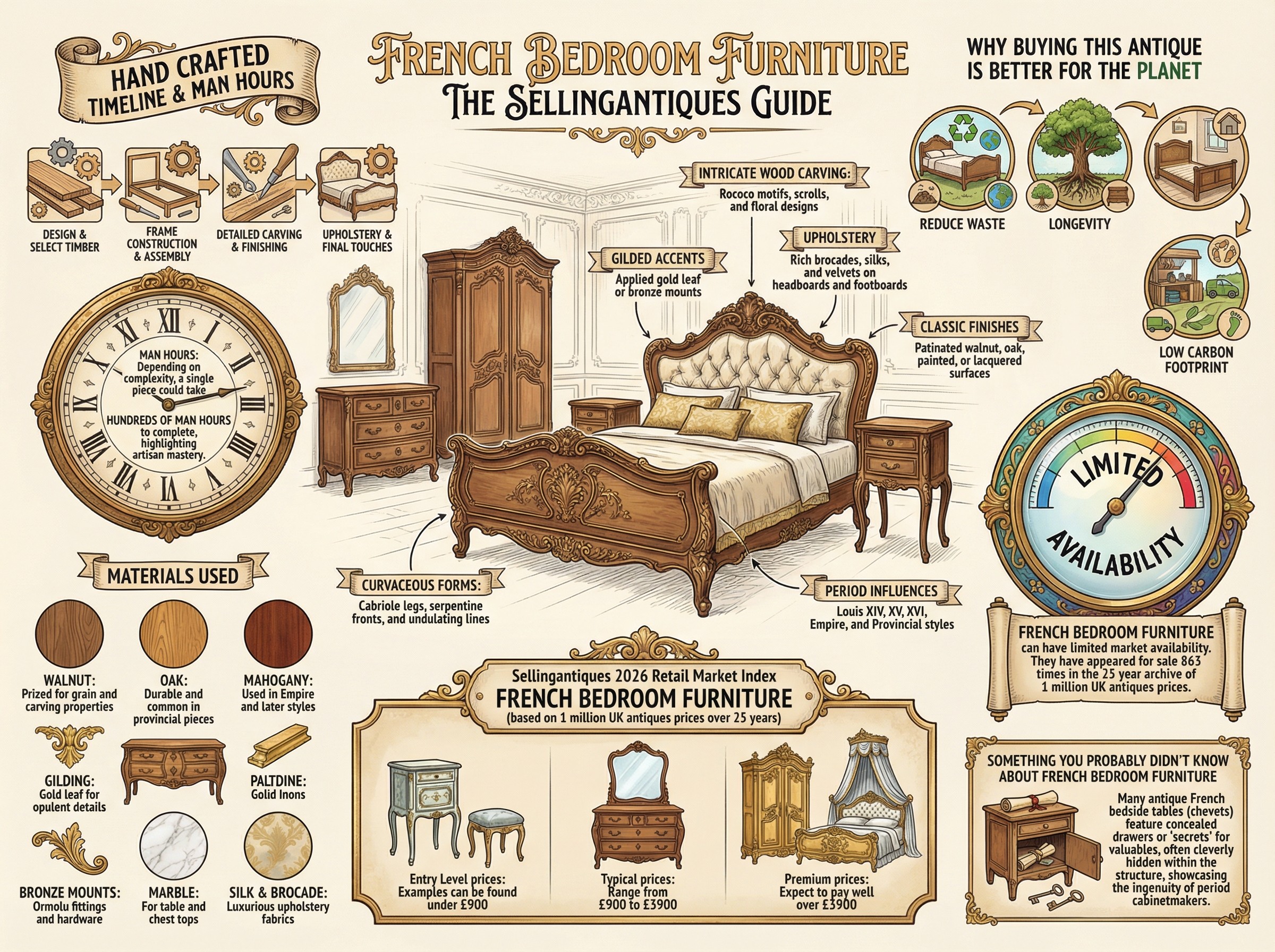 French Bedroom Furniture Guide Infographic