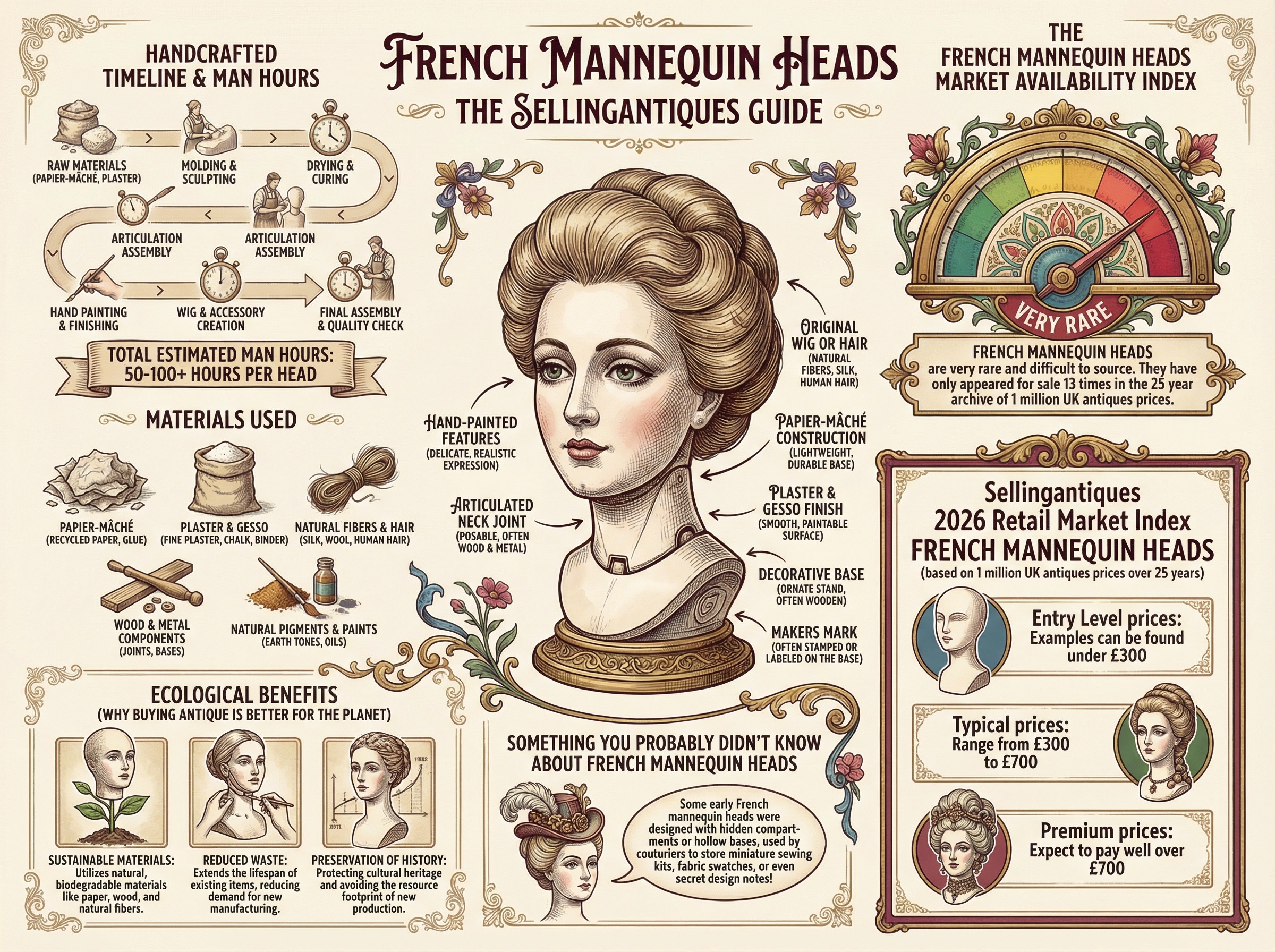 French Mannequin Heads Guide Infographic