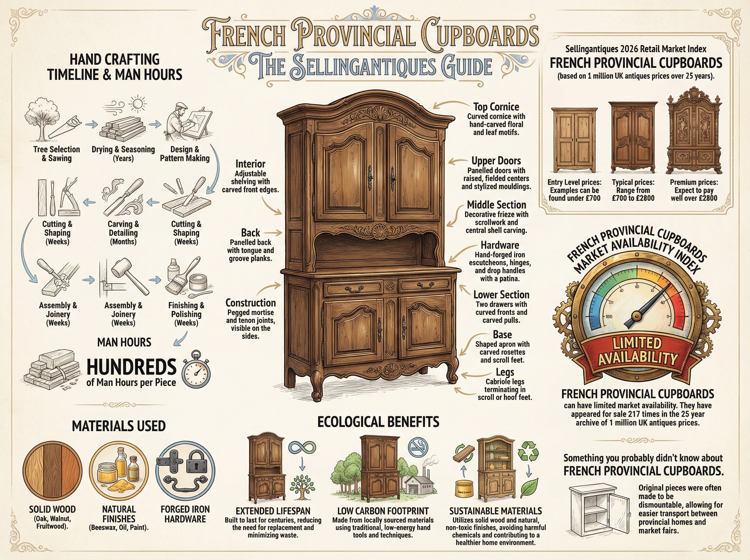 French Provincial Cupboards Guide Infographic